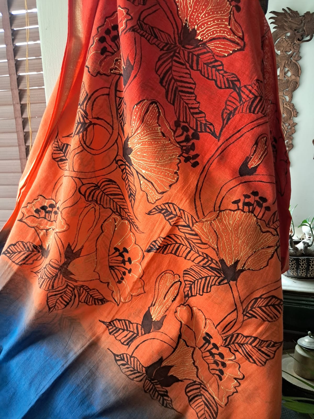 Colorful Floral dupatta (DCH606)