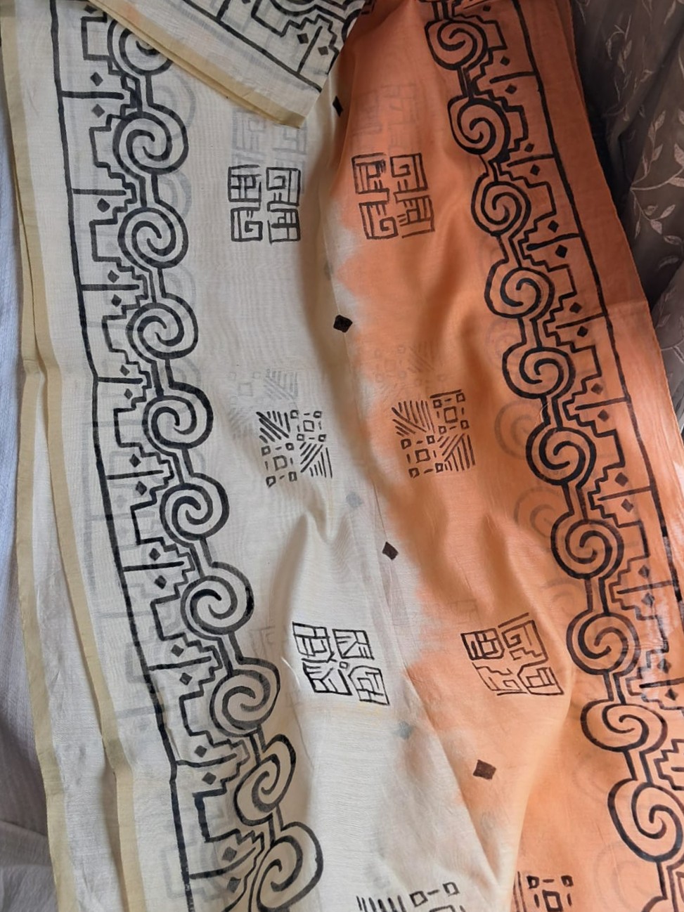 Painted Chanderi Dupatta (DCH530)