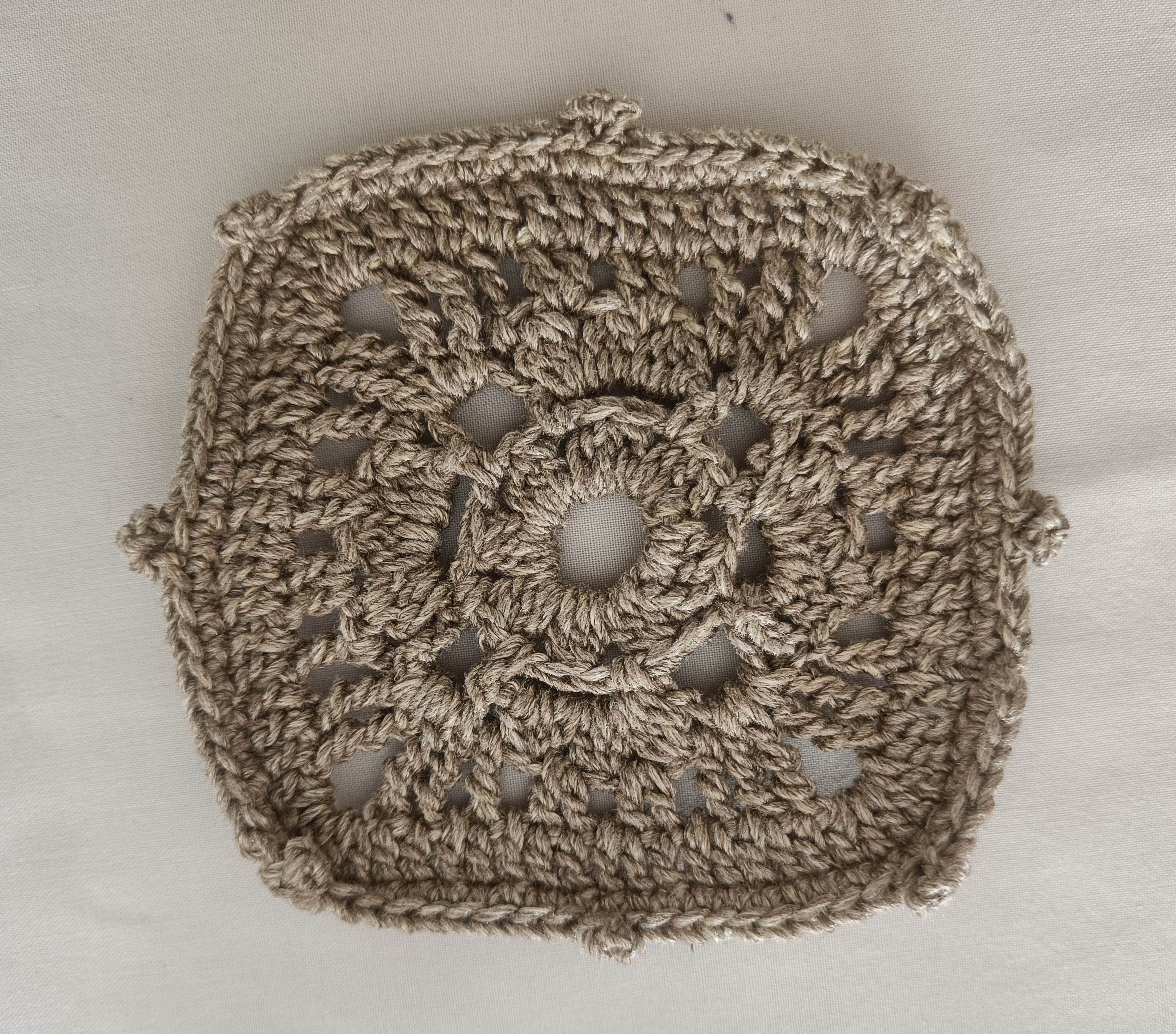 Handmade Set of 4 Crochet Square Coasters