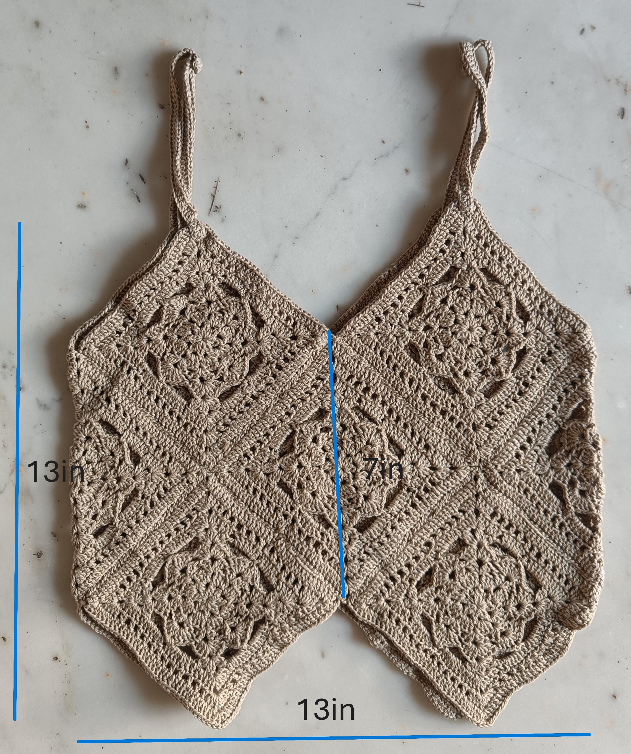 Handmade Crochet Crop Top  T08