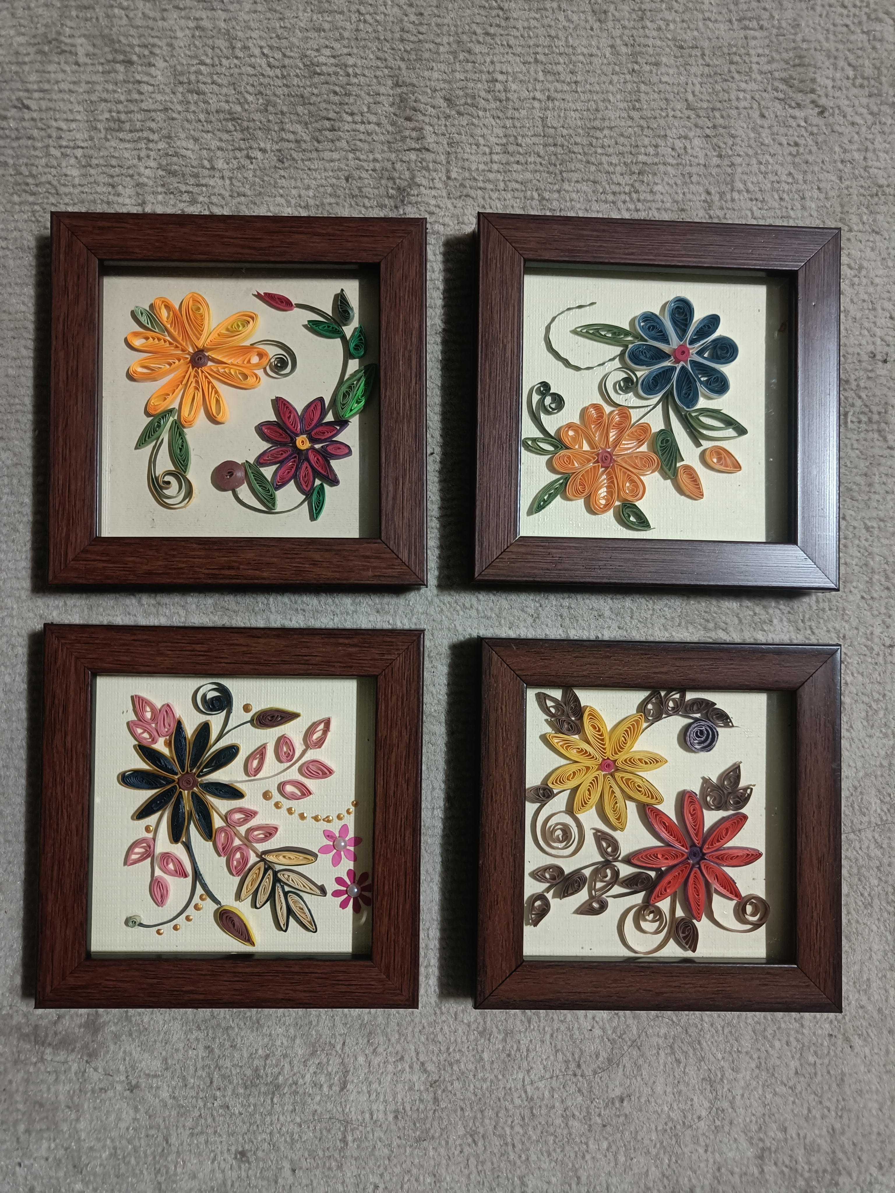 Handcrafted Quilling Flower ArtWork