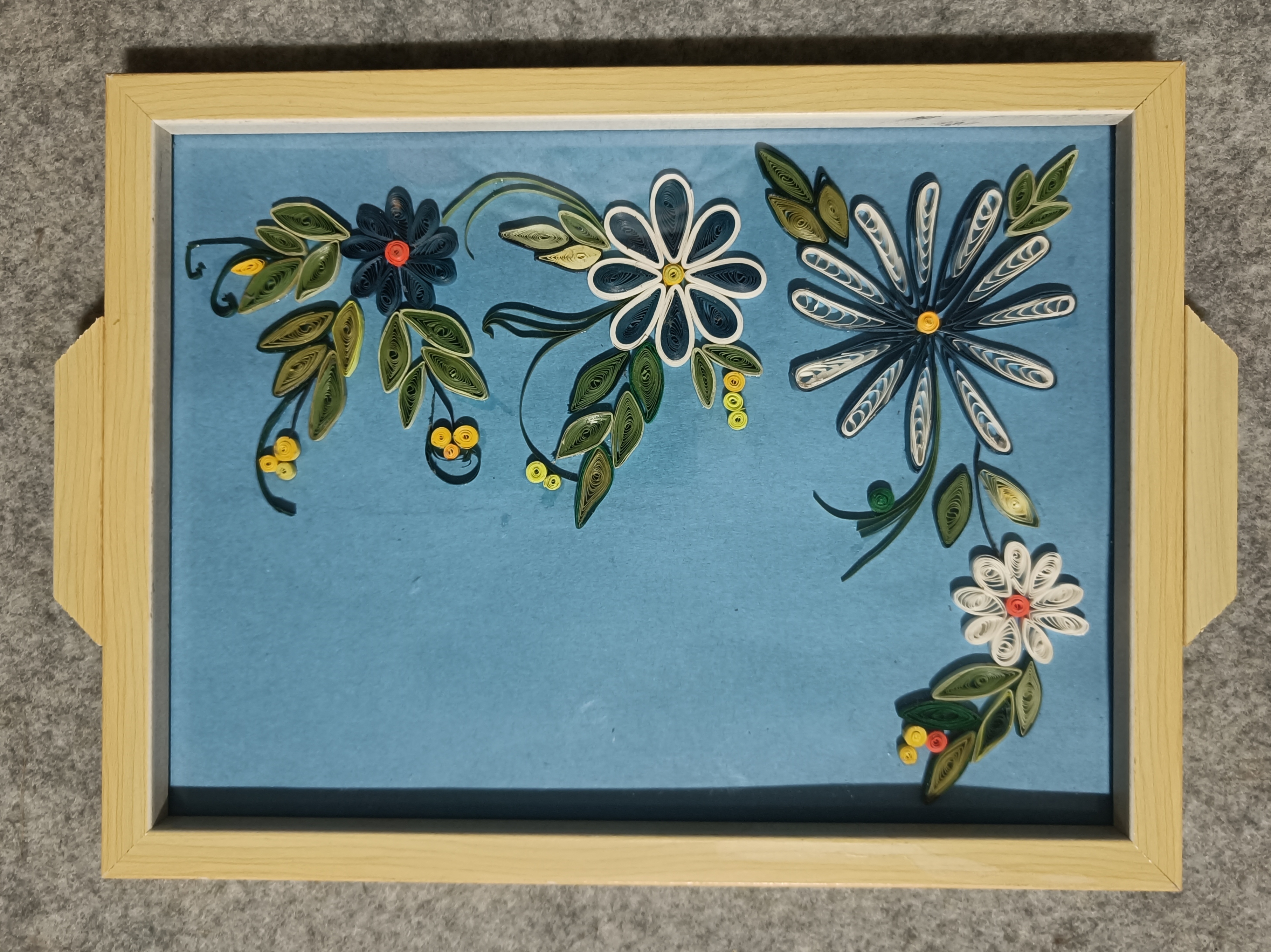 Handcrafted Quilling Tray Q08