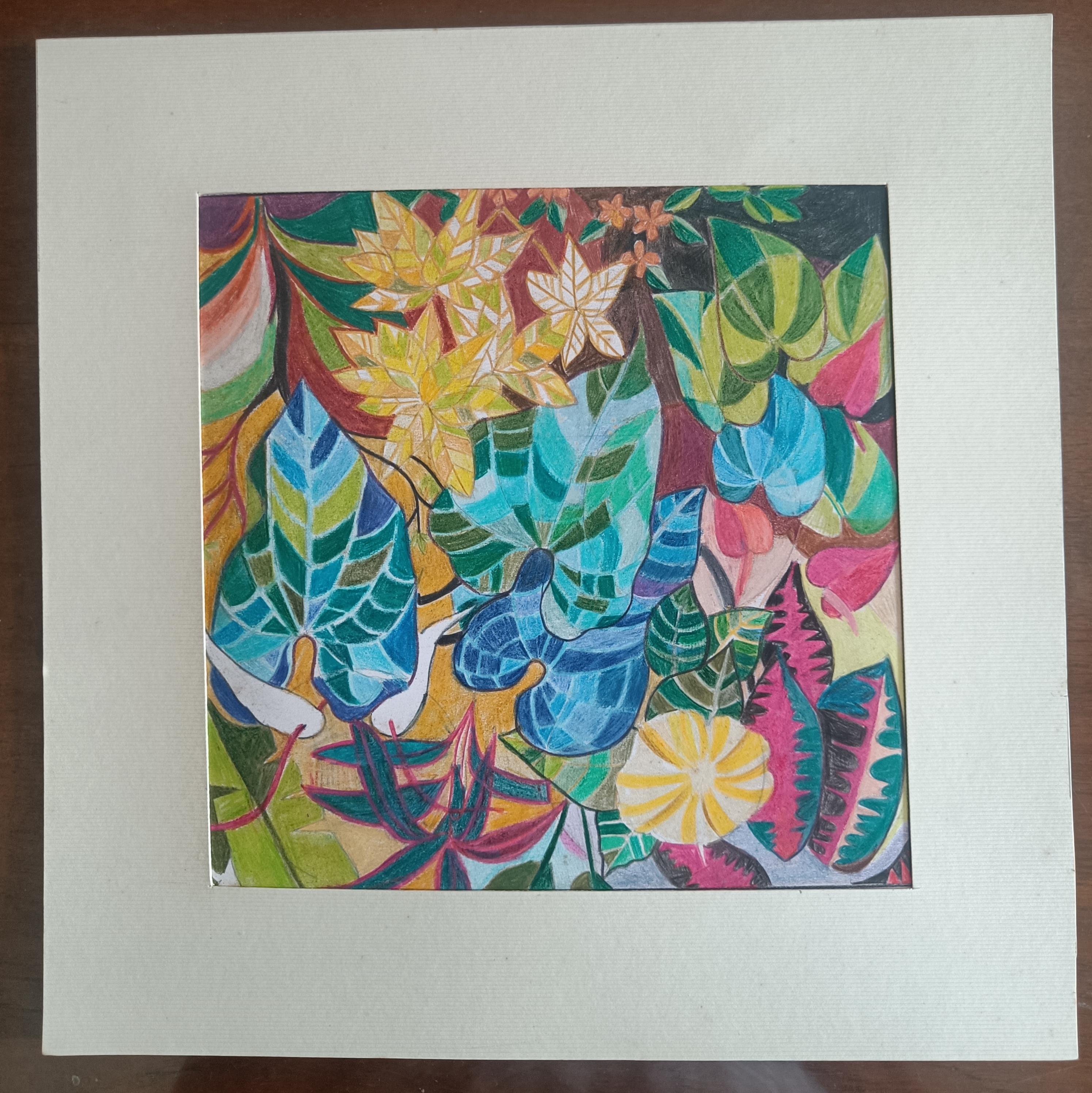 Abstract Floral Artwork (Unframed) PC011