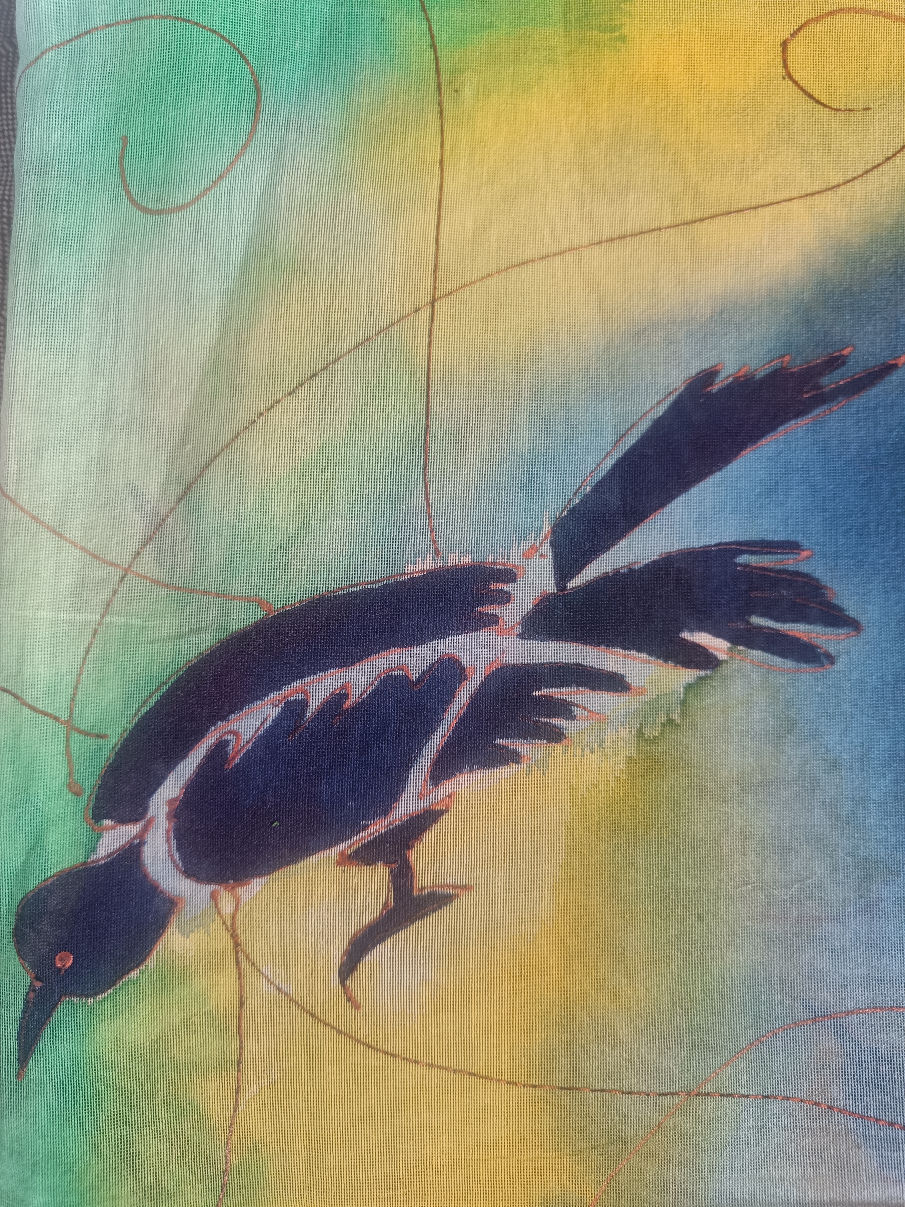 Hand-Painted Chanderi Dupatta (DCH520)