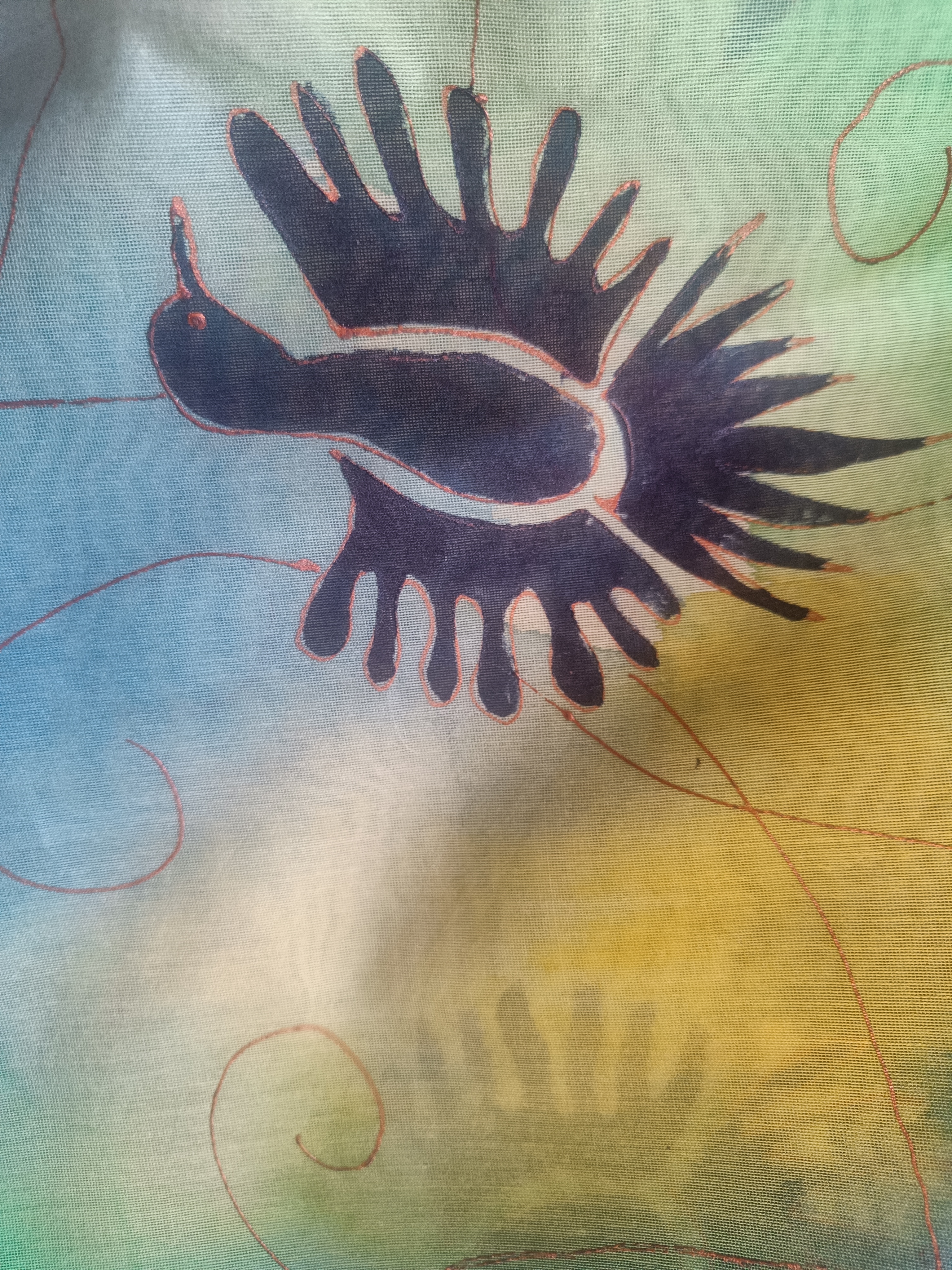 Hand-Painted Chanderi Dupatta (DCH520)