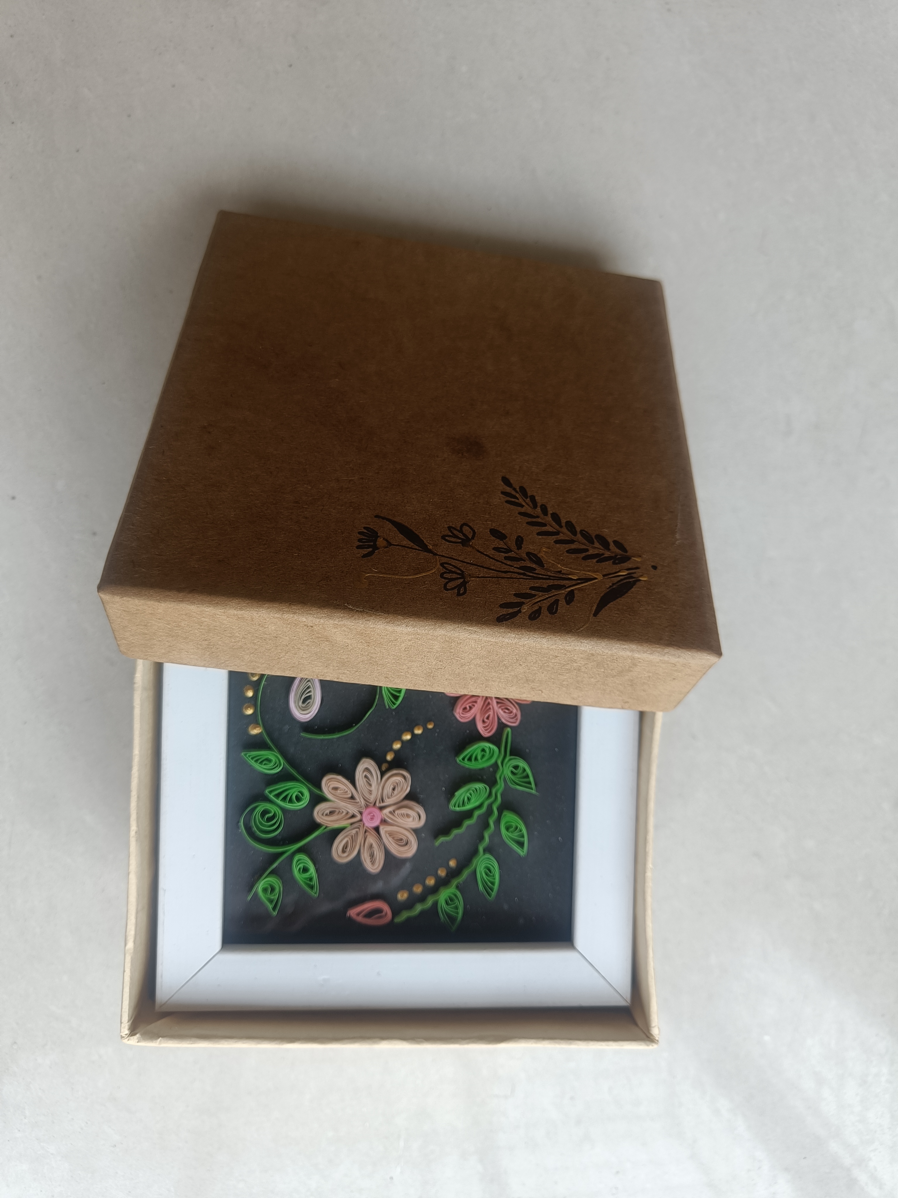 Handmade Quilled Flower Artwork