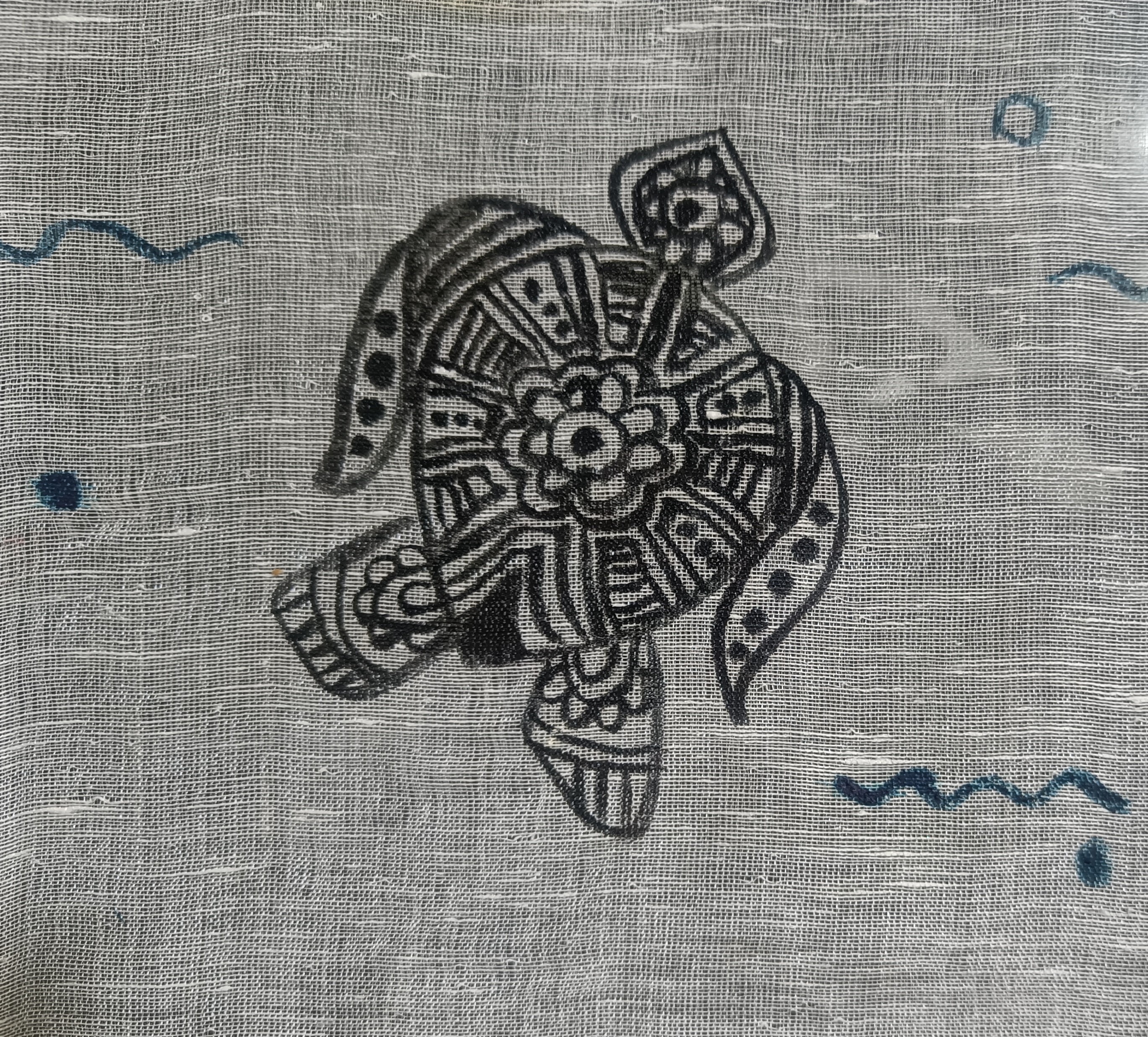 Handmade Painted Dupatta (DS753)