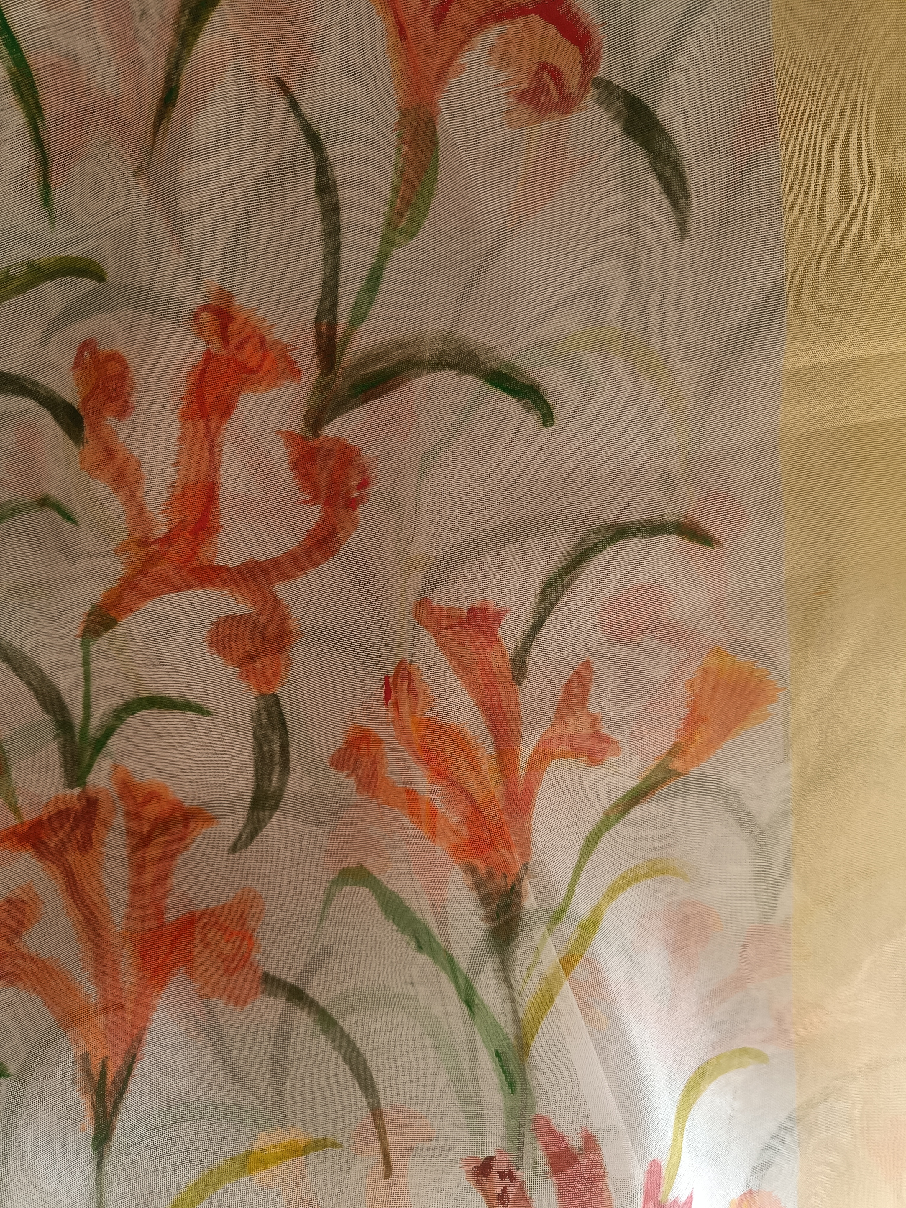 Floral Painted Dupatta (DF756)