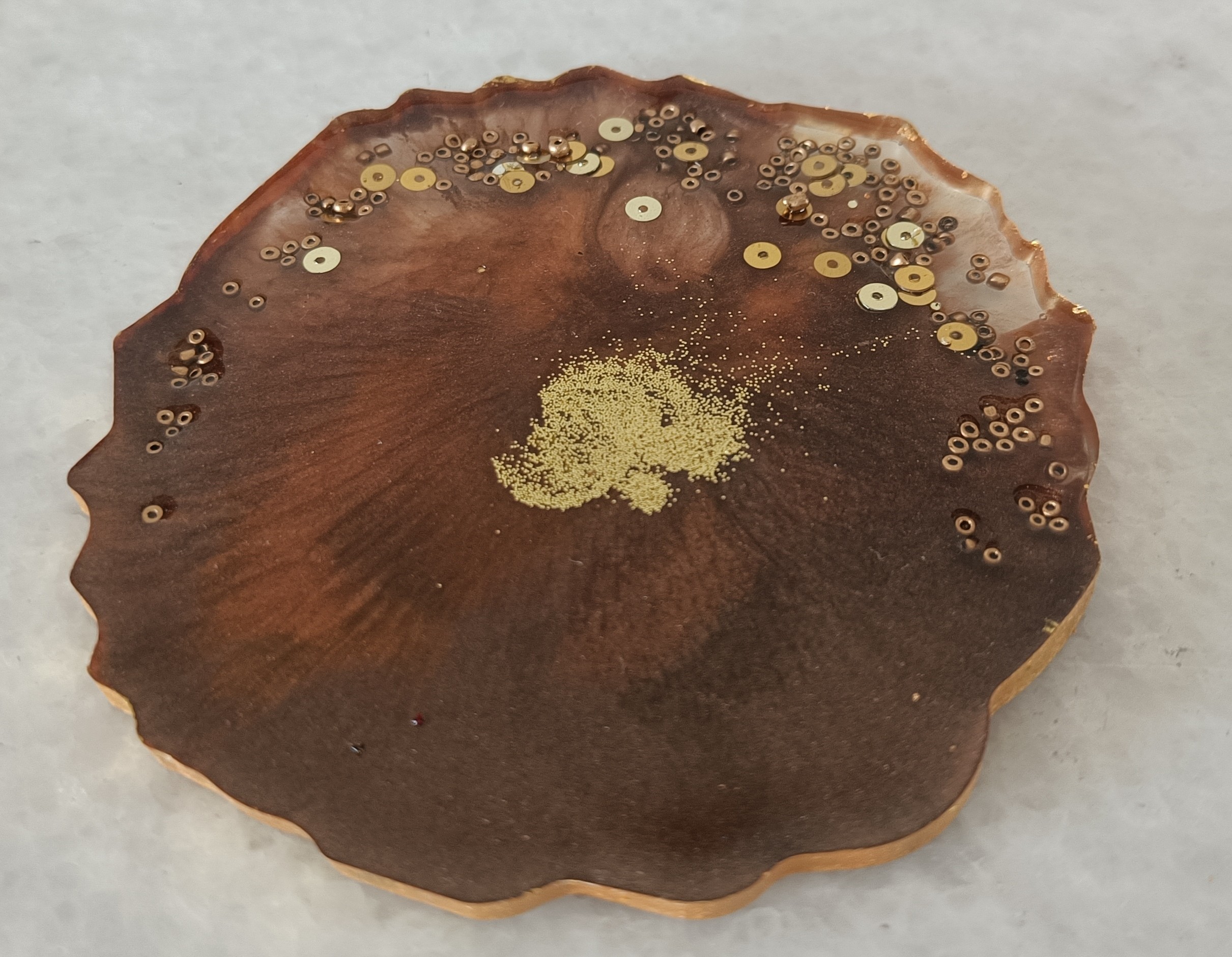 Set of 6 ResinHand-painted Coasters R16