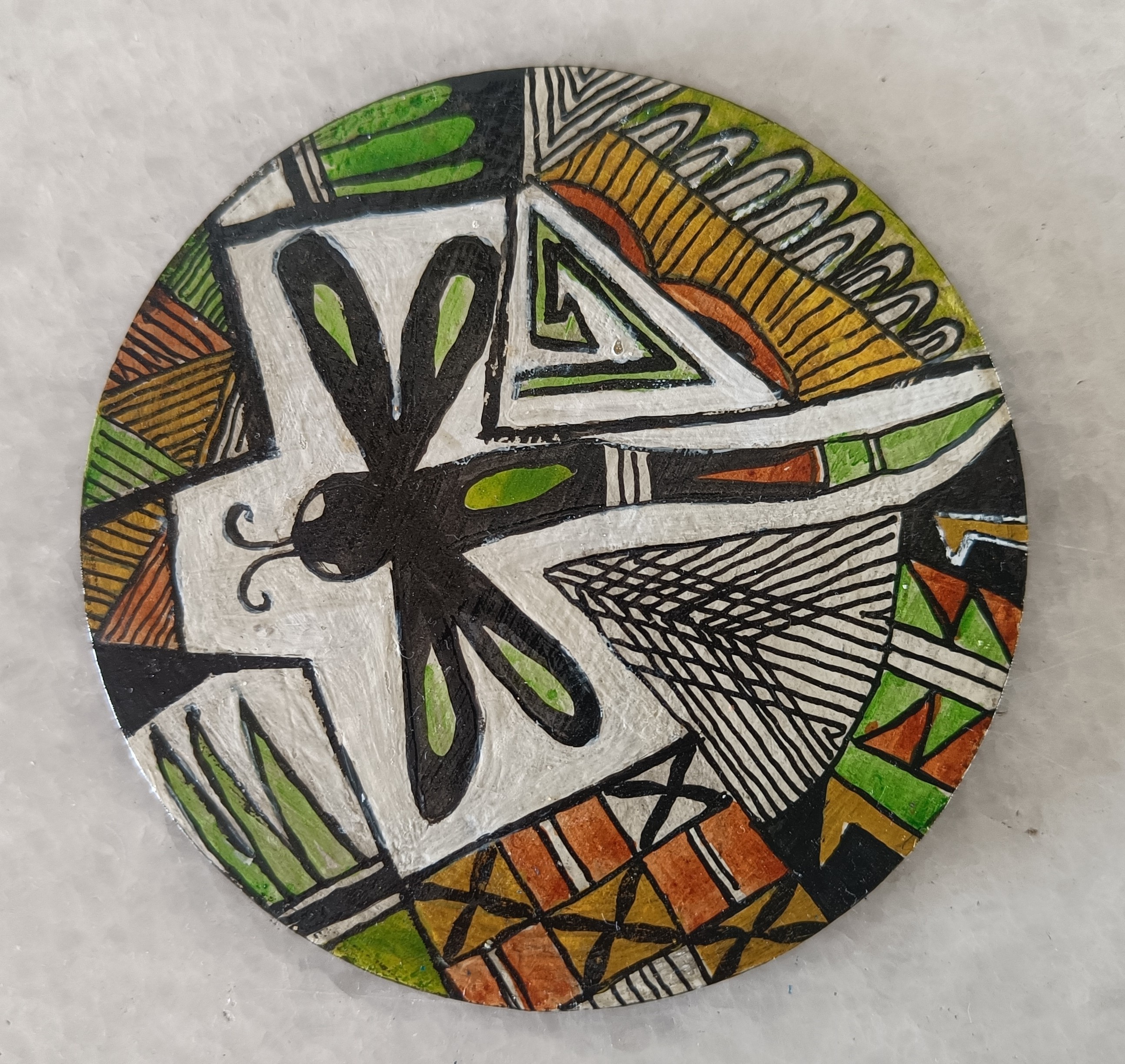 6 hand-painted coaster set