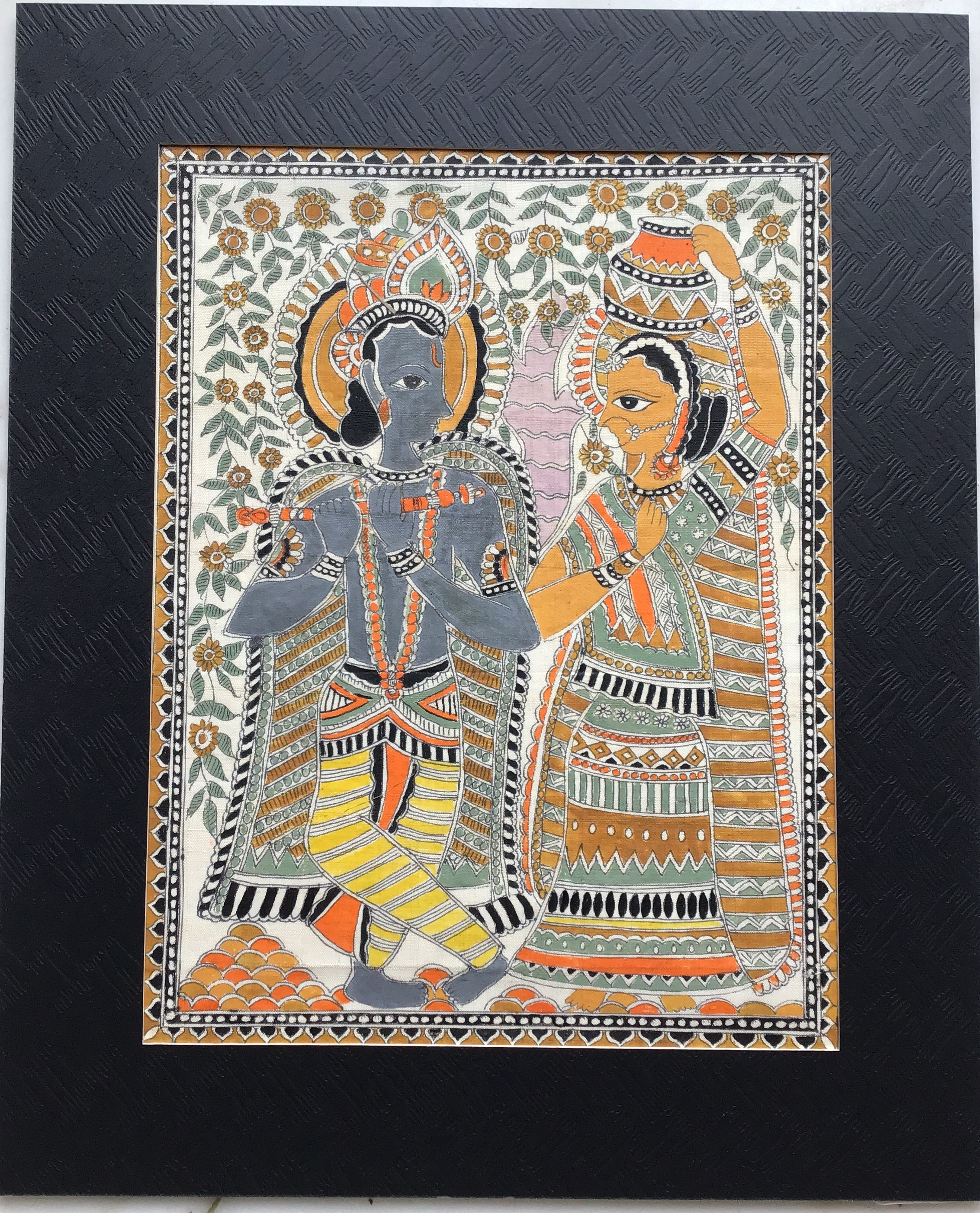 Traditional Indian Madhubani Painting