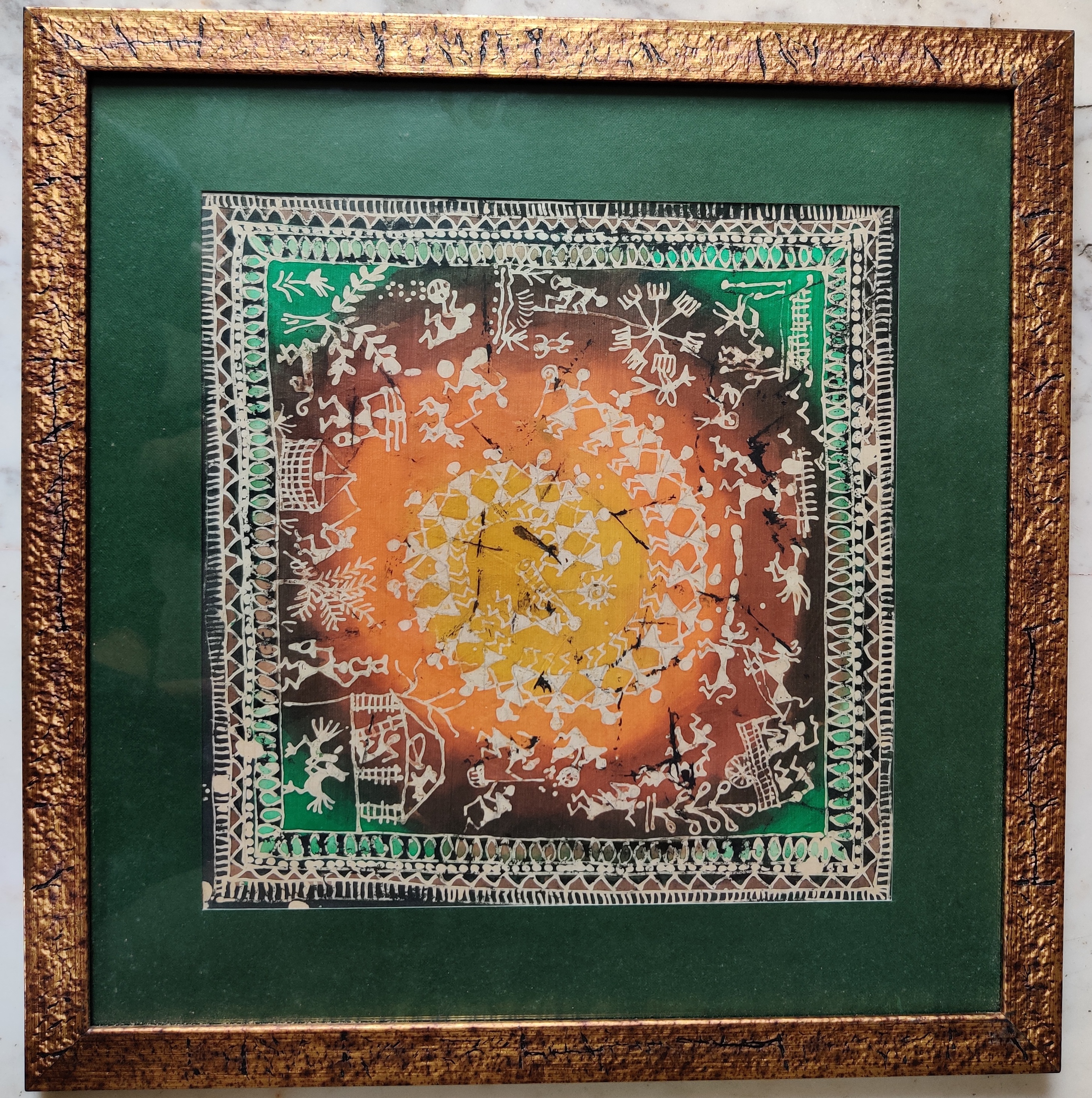 Traditional Batik in Warli Art Style