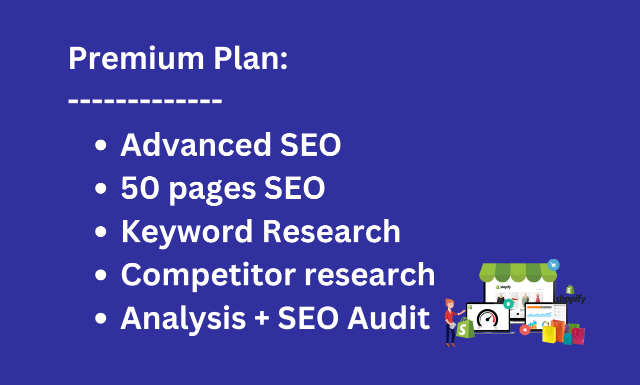 I will do shopify seo optimization for 1st page ranking on google