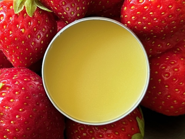 Organic Strawberry Lip Balm