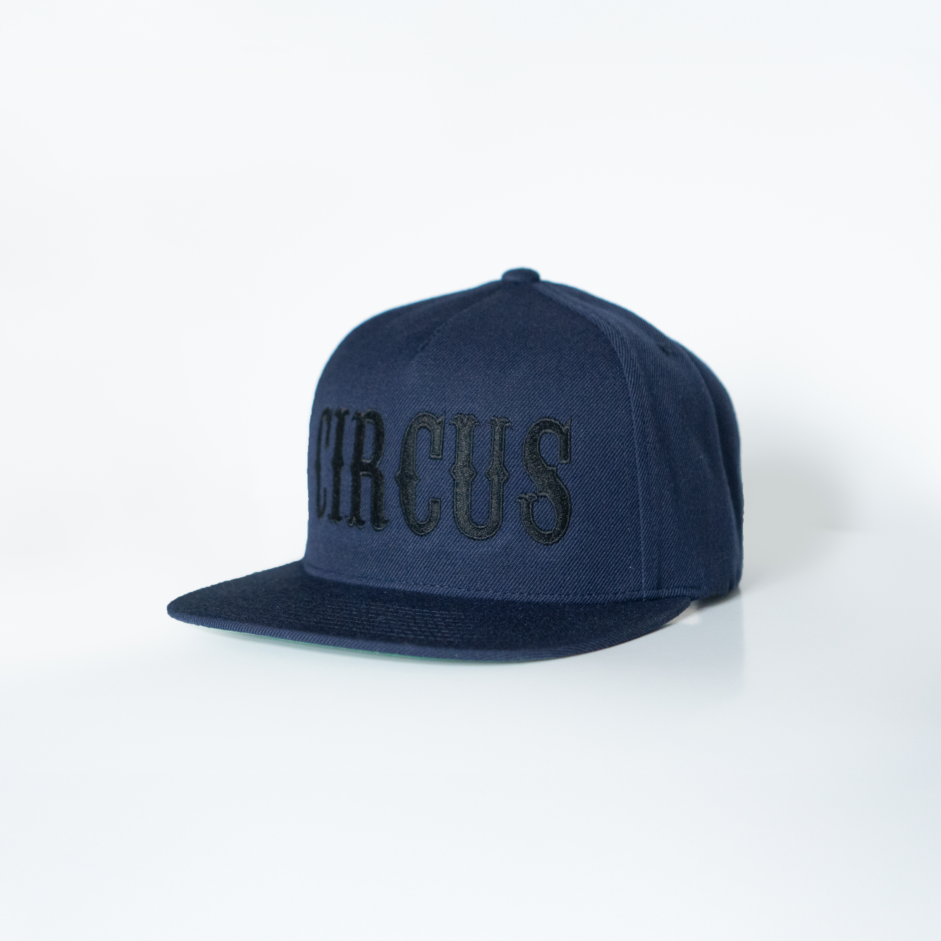 Circus Cap (Navy Blue) - Black Lettering