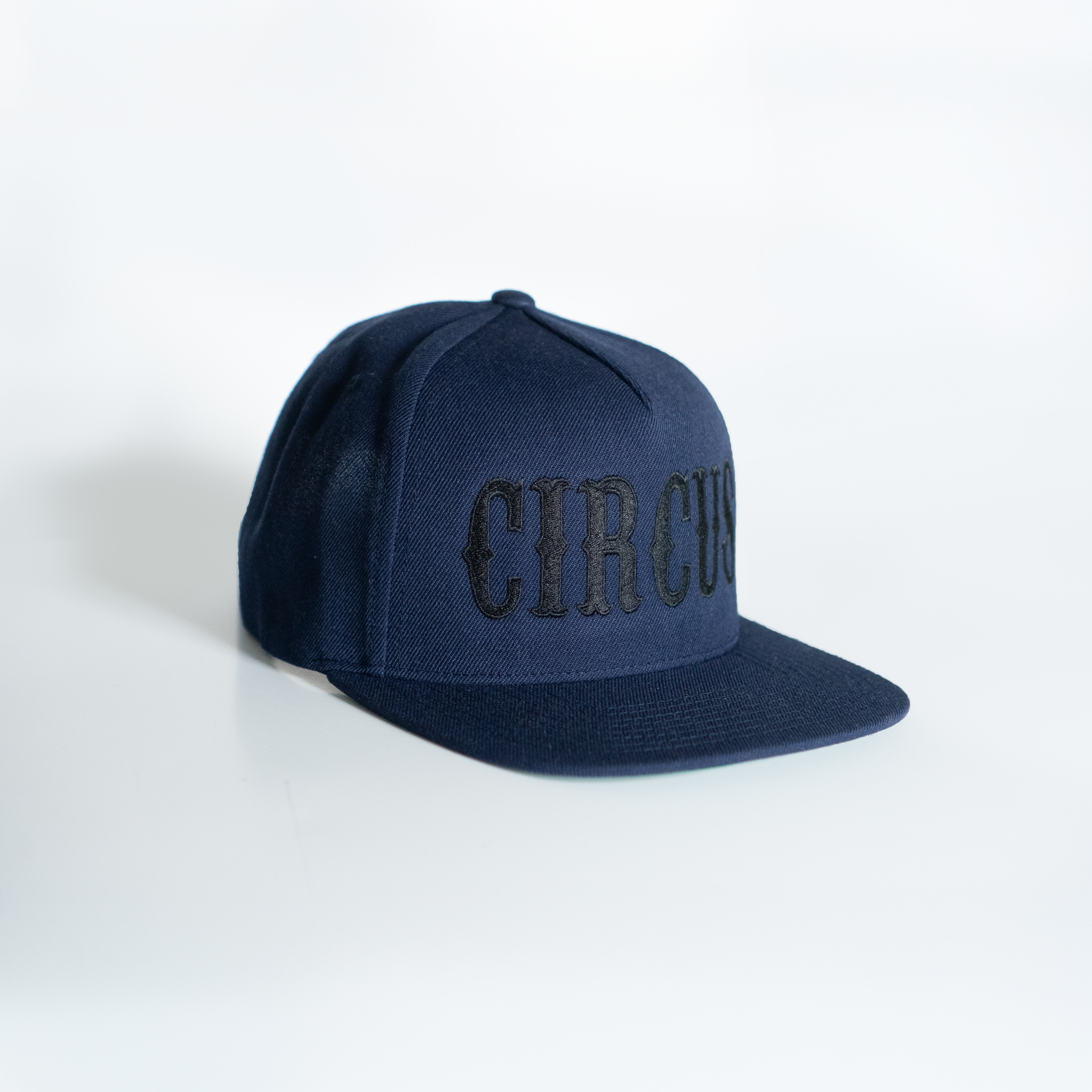 Circus Cap (Navy Blue) - Black Lettering