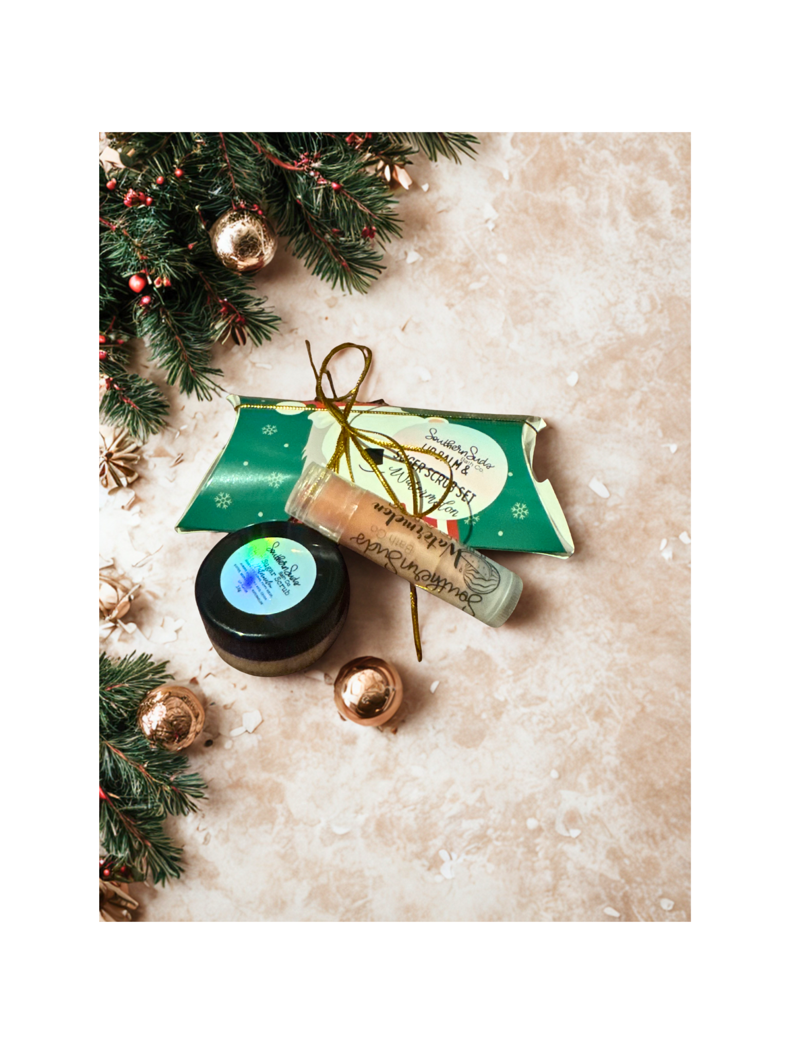 Watermelon Lip Balm and Scrub Gift Box