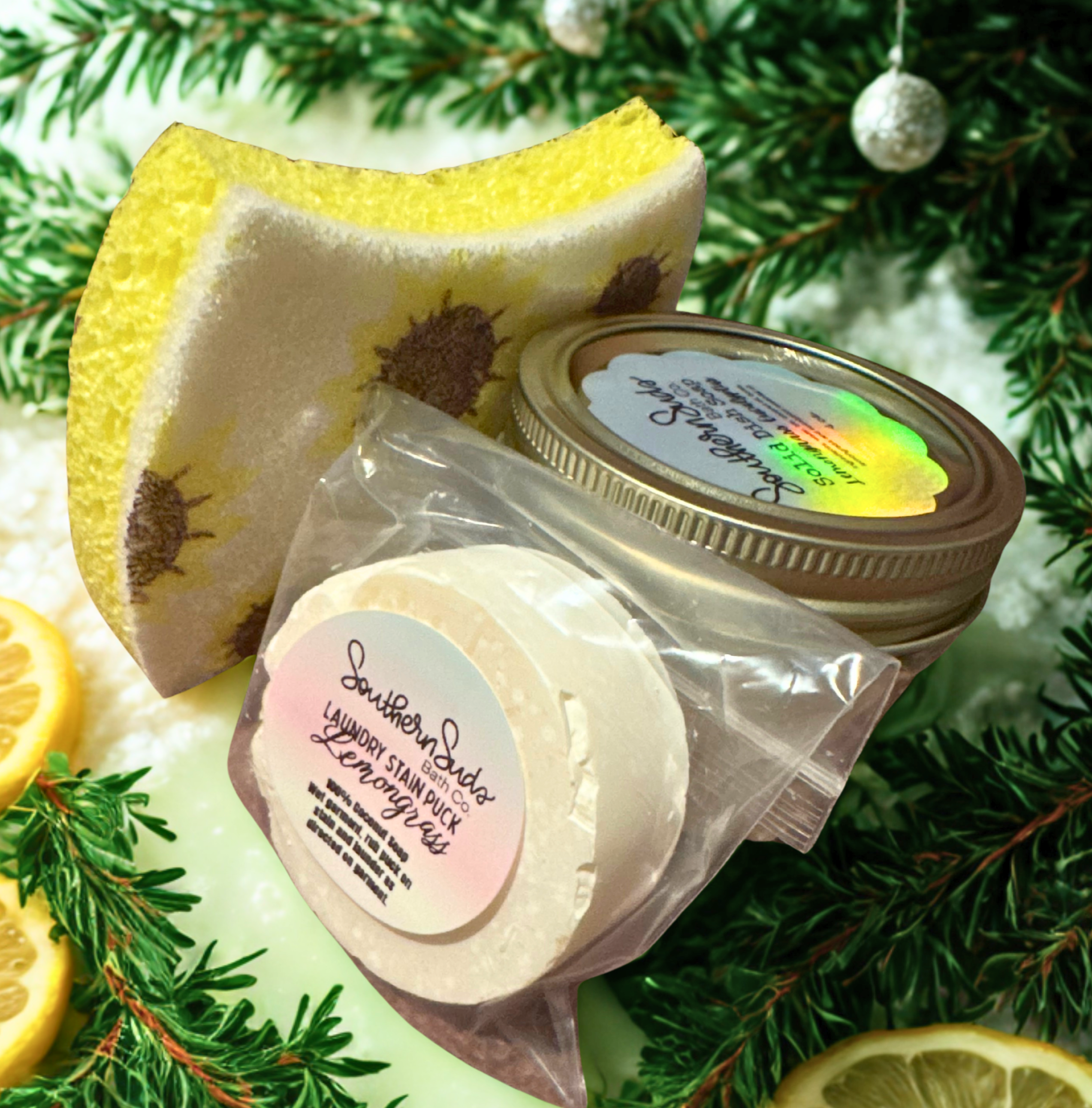 Dish Soap and Stain Remover Puck Gift Box