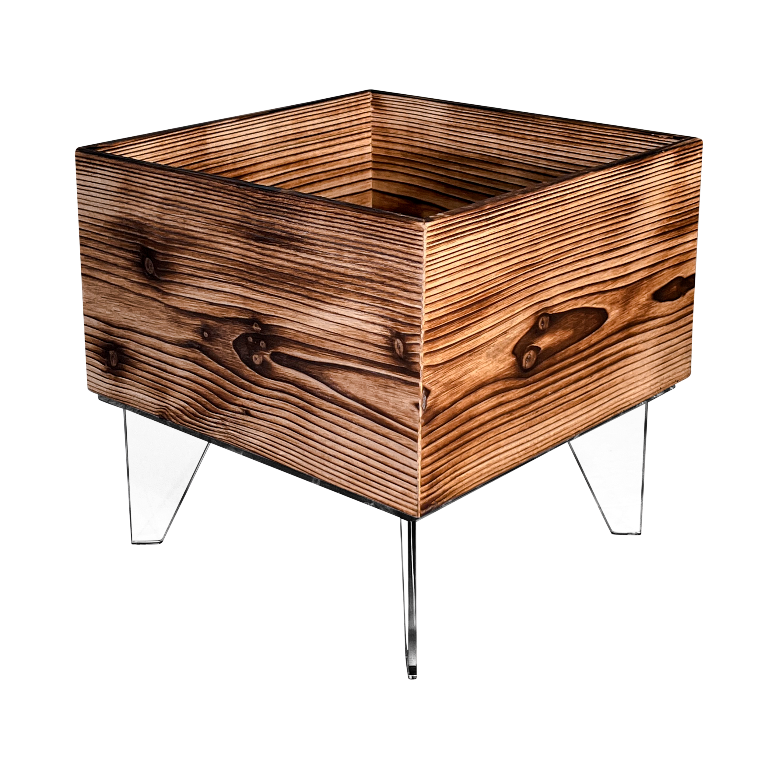 Yakisugi Burned Wooden Pot / Container