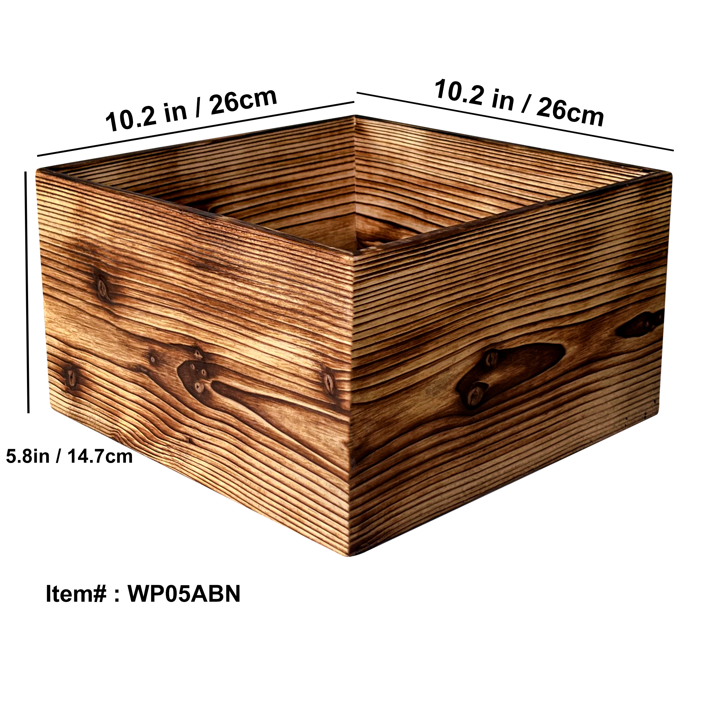 Yakisugi Burned Wooden Pot / Container