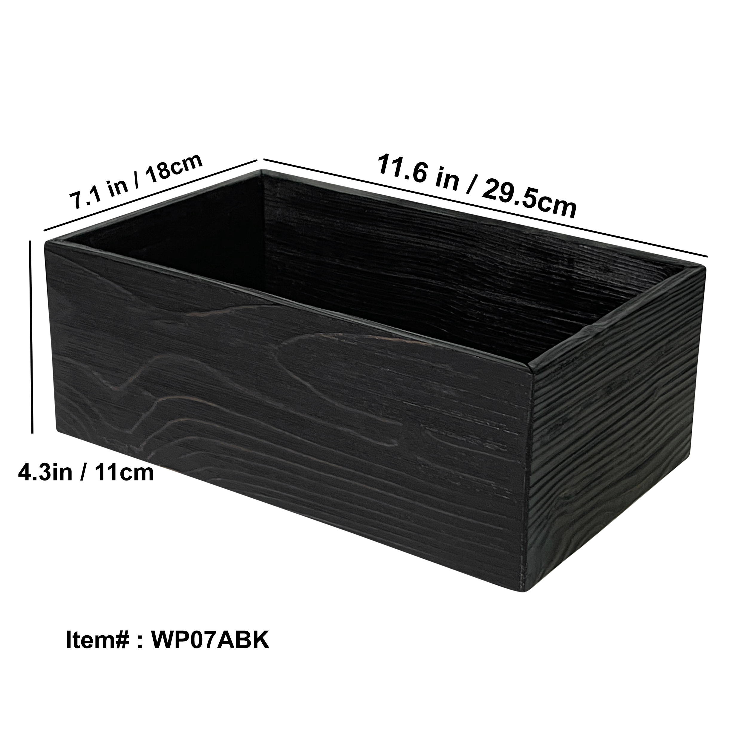 Yakisugi Burned Wooden Pot / Container