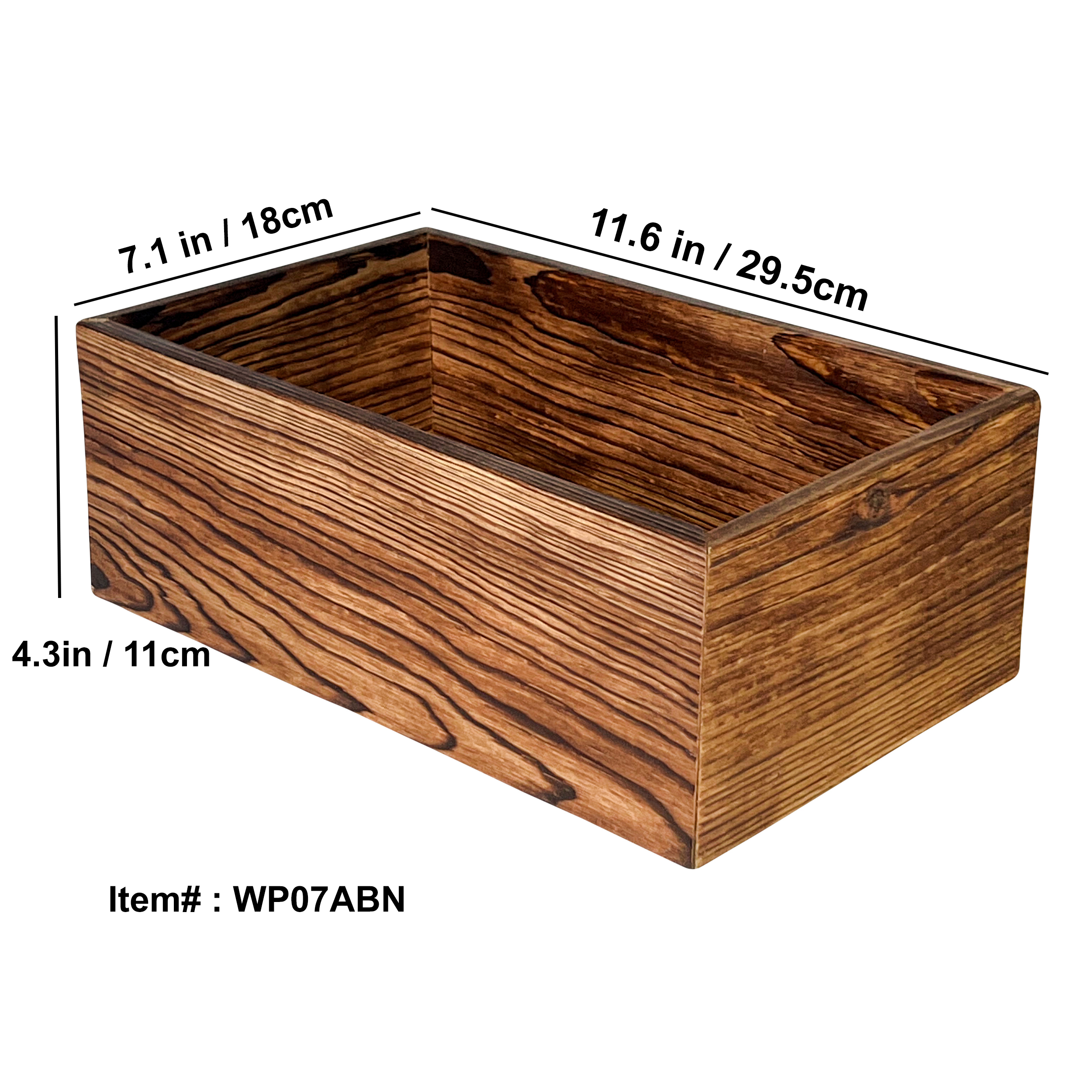 Yakisugi Burned Wooden Pot / Container