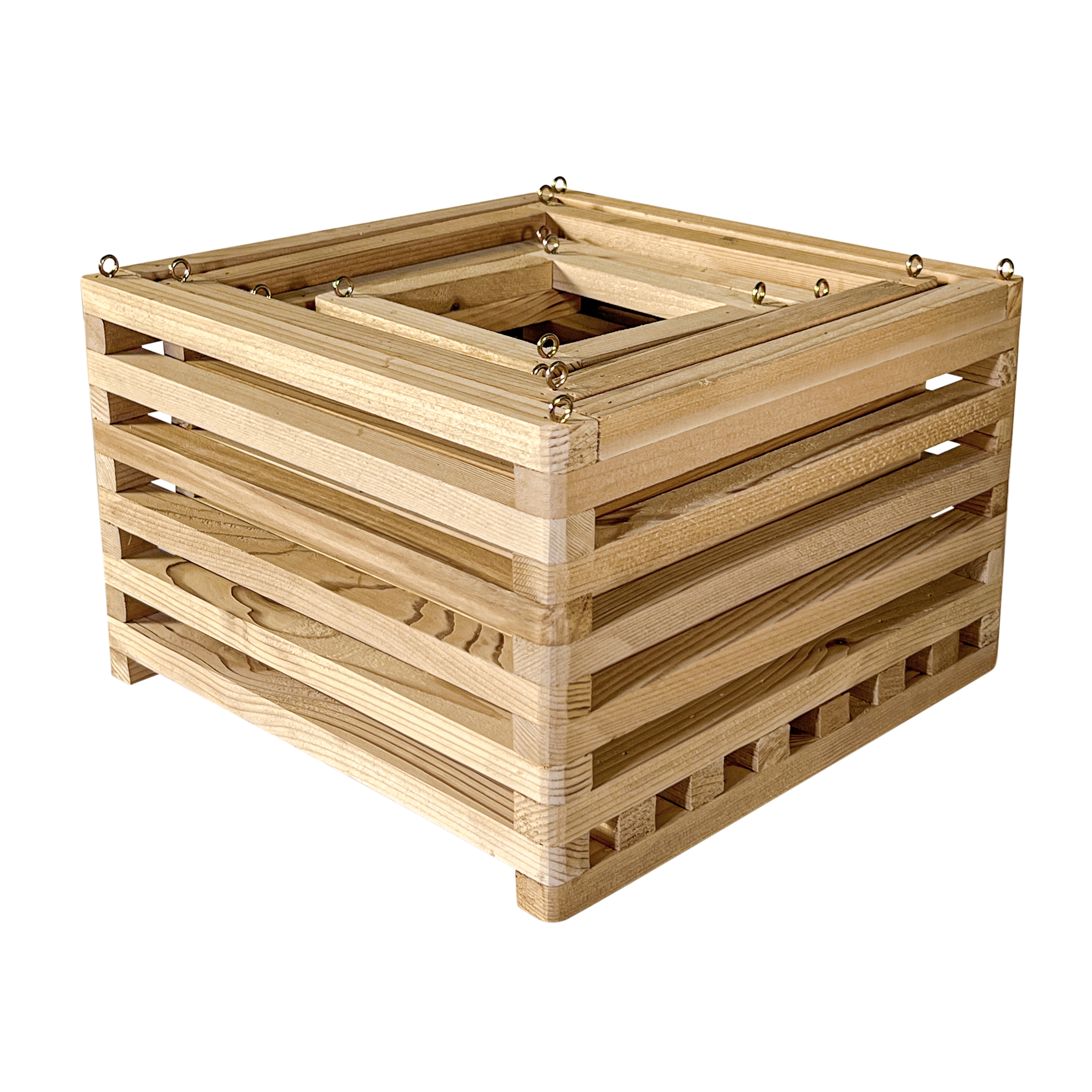 Yakisugi Burned Wooden Pot / Container Cages