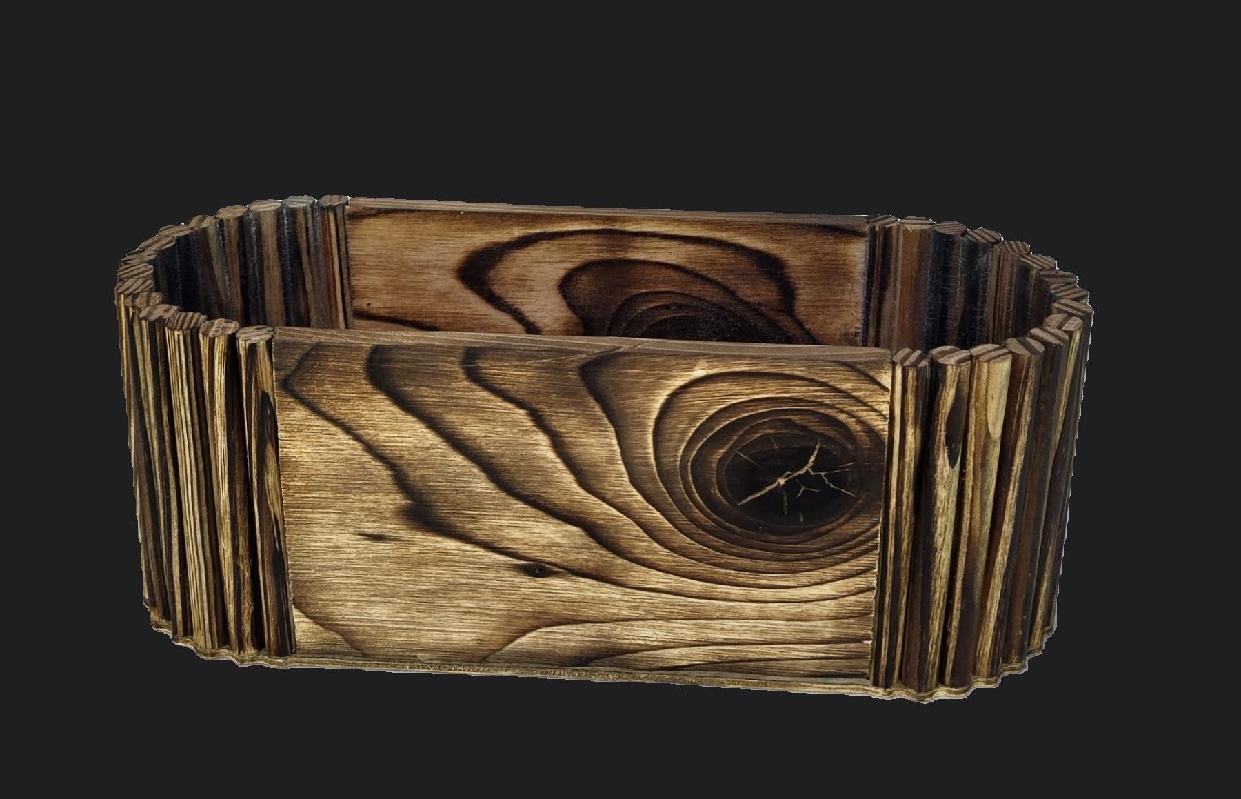 Yakisugi Burned Wooden Pot / Container