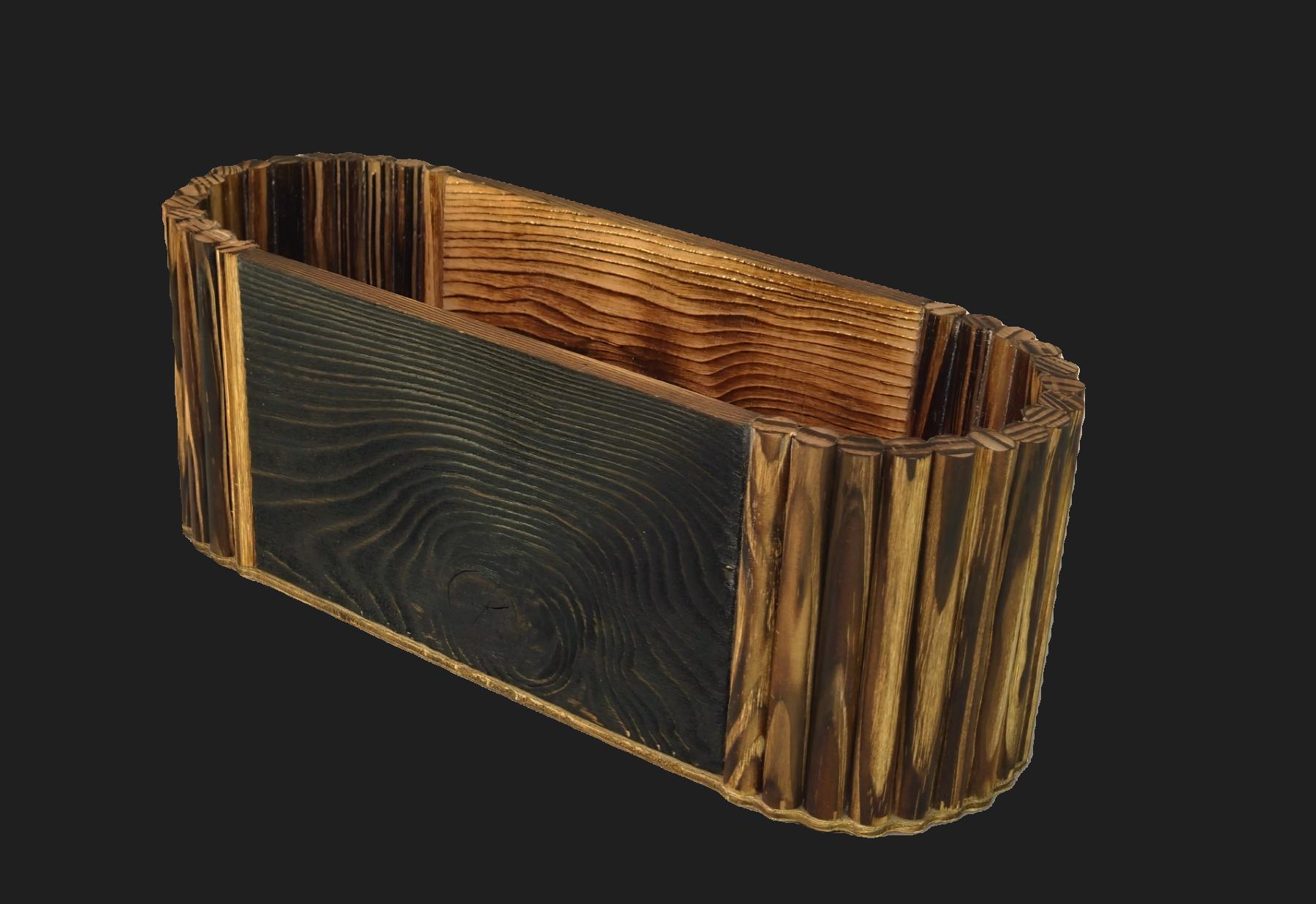 Yakisugi Burned Wooden Pot / Container