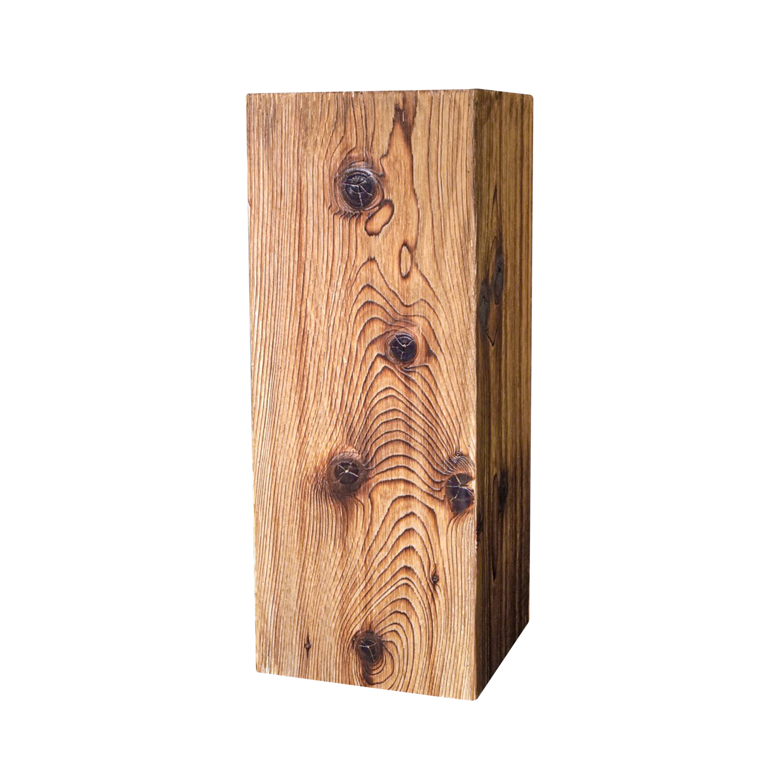 Yakisugi Burned Wooden Pedestals