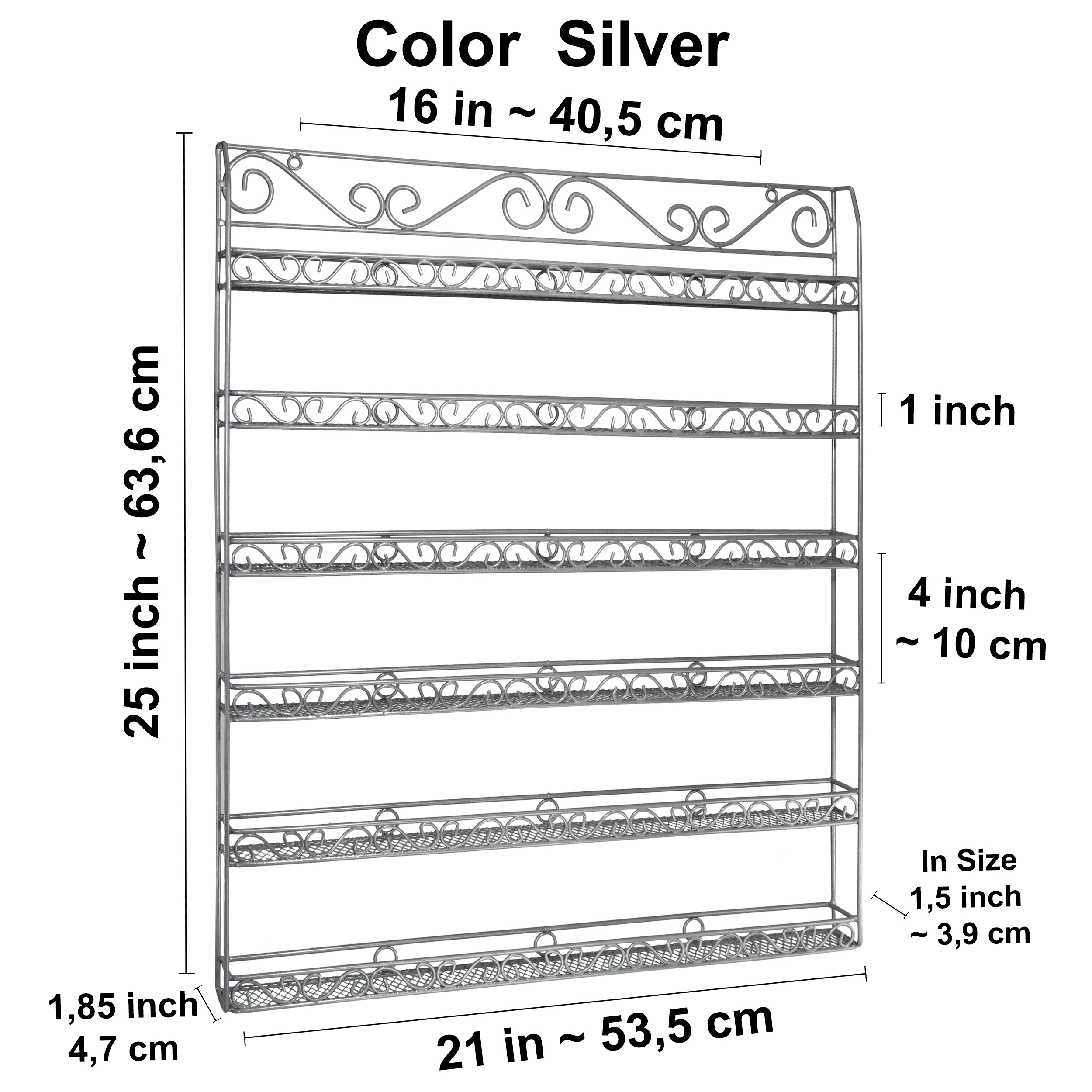Wall-Mounted Nail Polish Rack