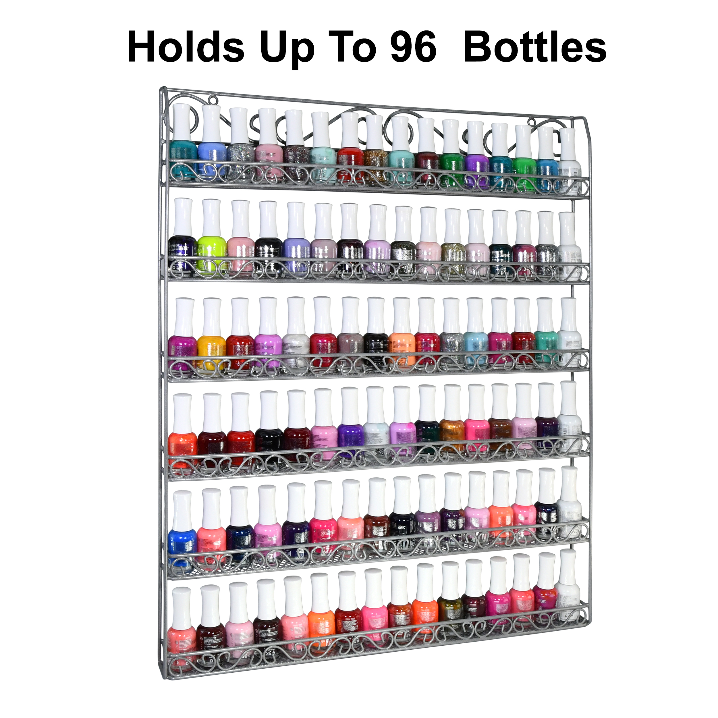 Wall-Mounted Nail Polish Rack