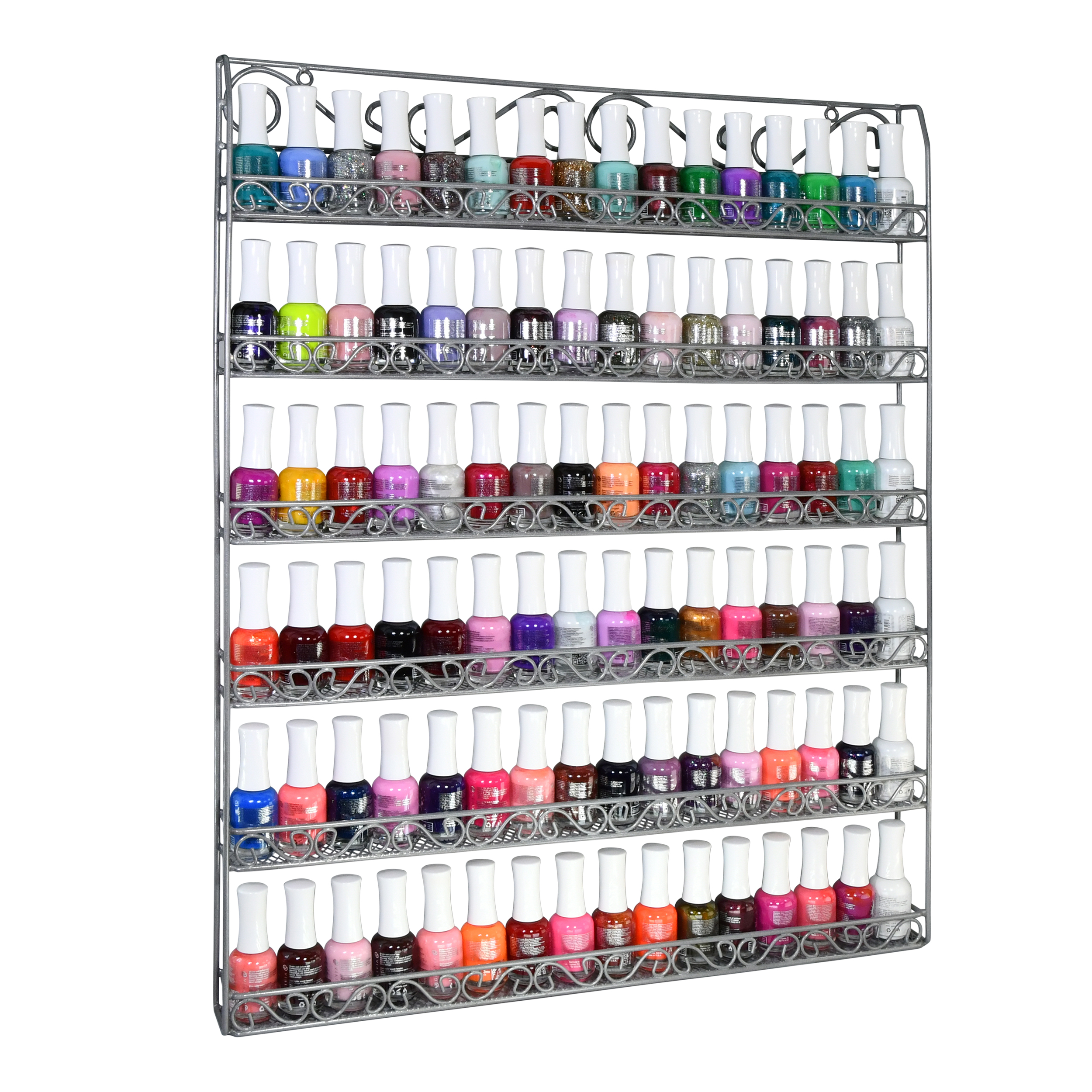 Wall-Mounted Nail Polish Rack