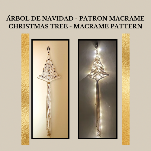 Árbol de Navidad - Patrón Macramé / Christmas Tree - Macrame Pattern