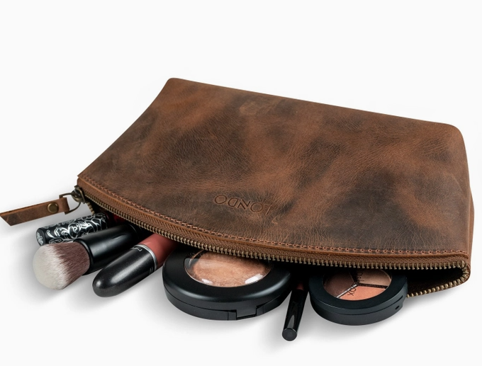Leather Make-up Bag