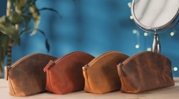 Leather Make-up Bag