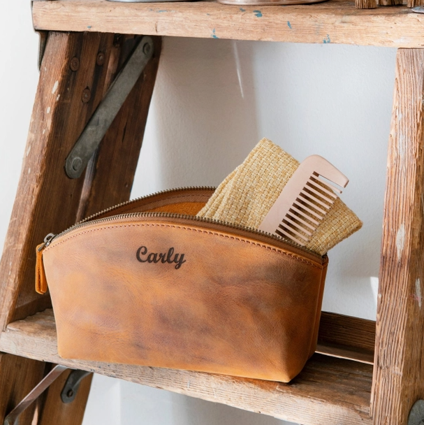 Leather Make-up Bag