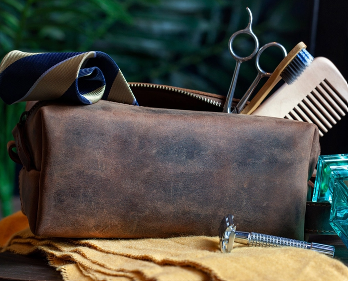 Leather Dopp Kit