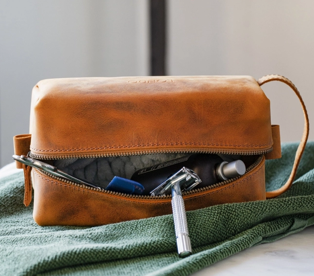 Leather Dopp Kit