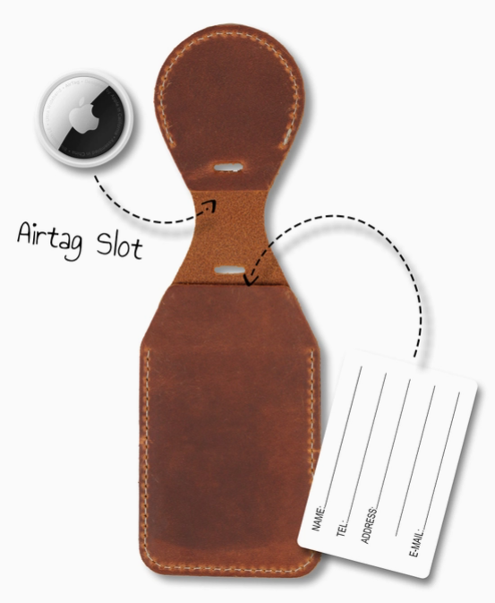 Luggage Tag and AirTag Holder