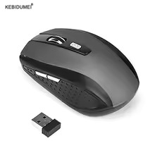 Souris sans fil 2.4G souris de jeu 2.4Ghz souris optique sans fil 6D mince Mini souris silencieuse DPI1600
