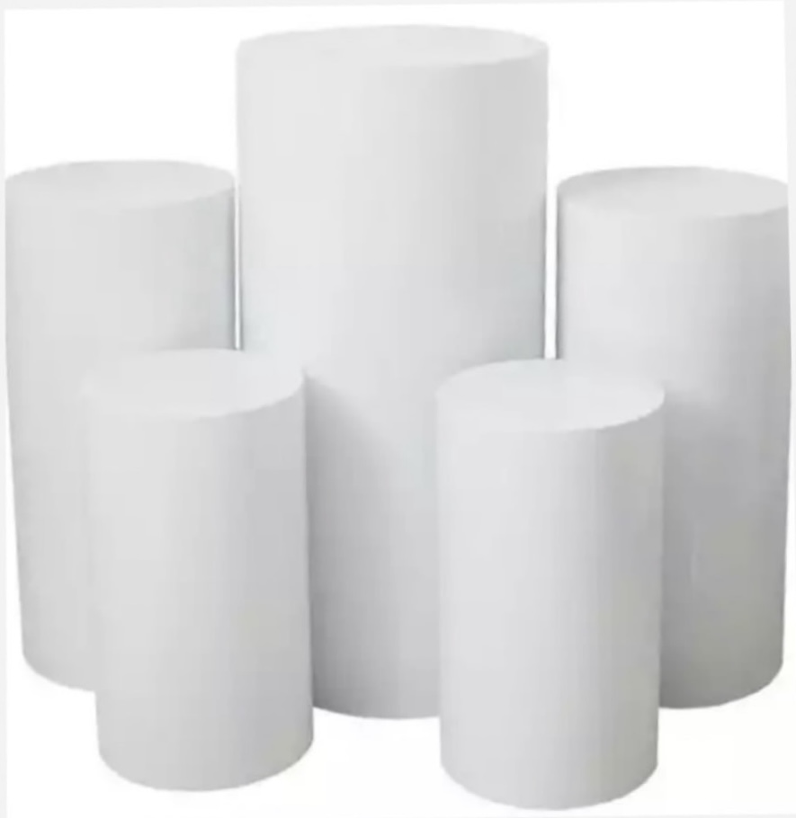 White Round Stands