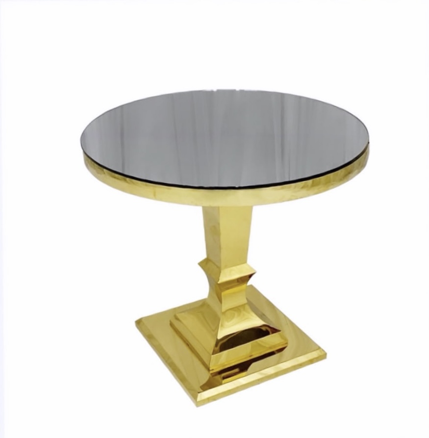 Gold Mirror Cake Table
