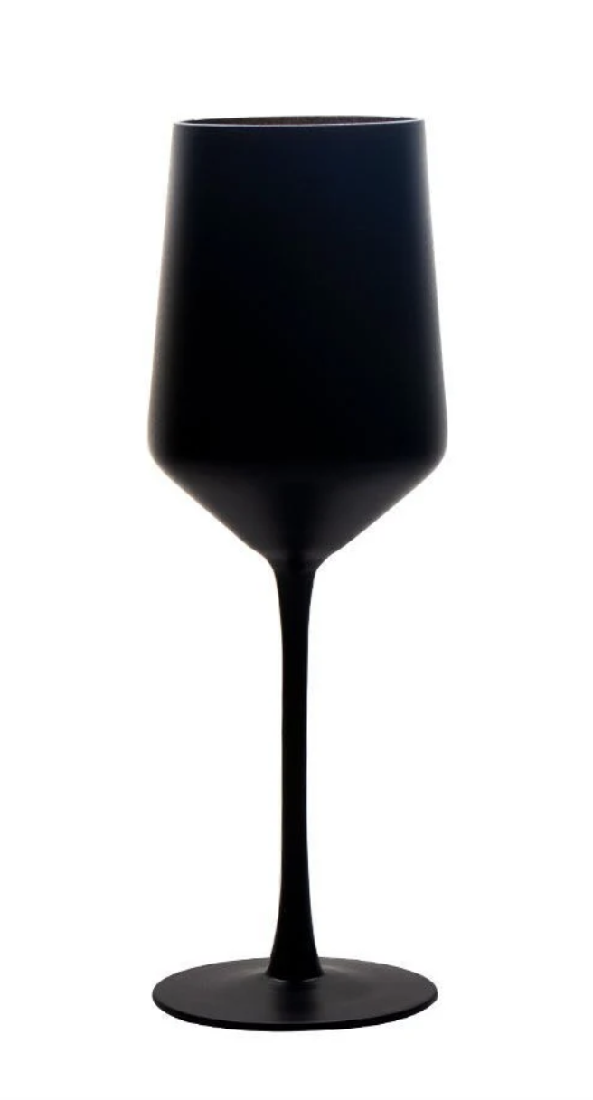 Matte Black Water Goblet