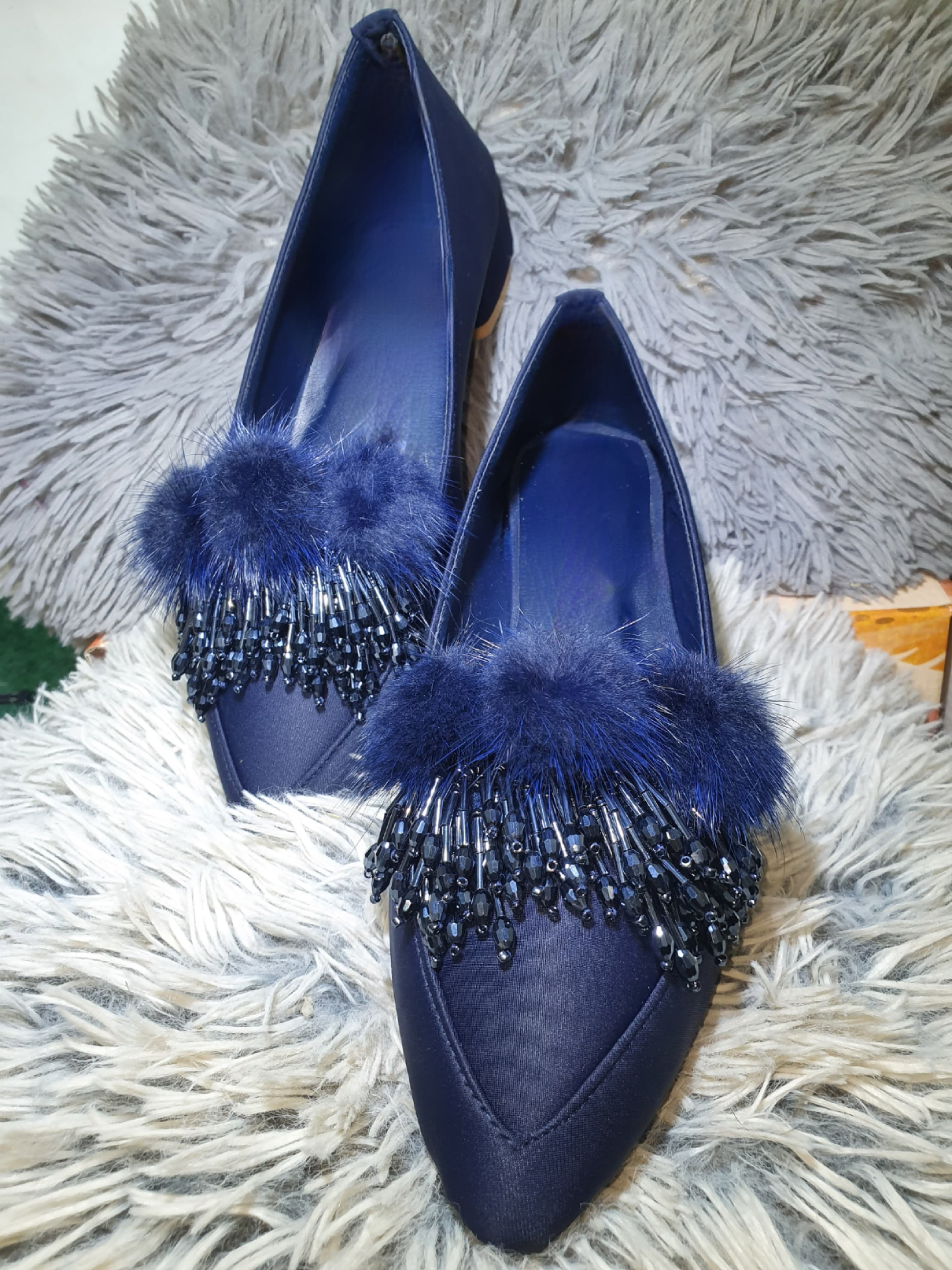 Fur-Trimmed Heel