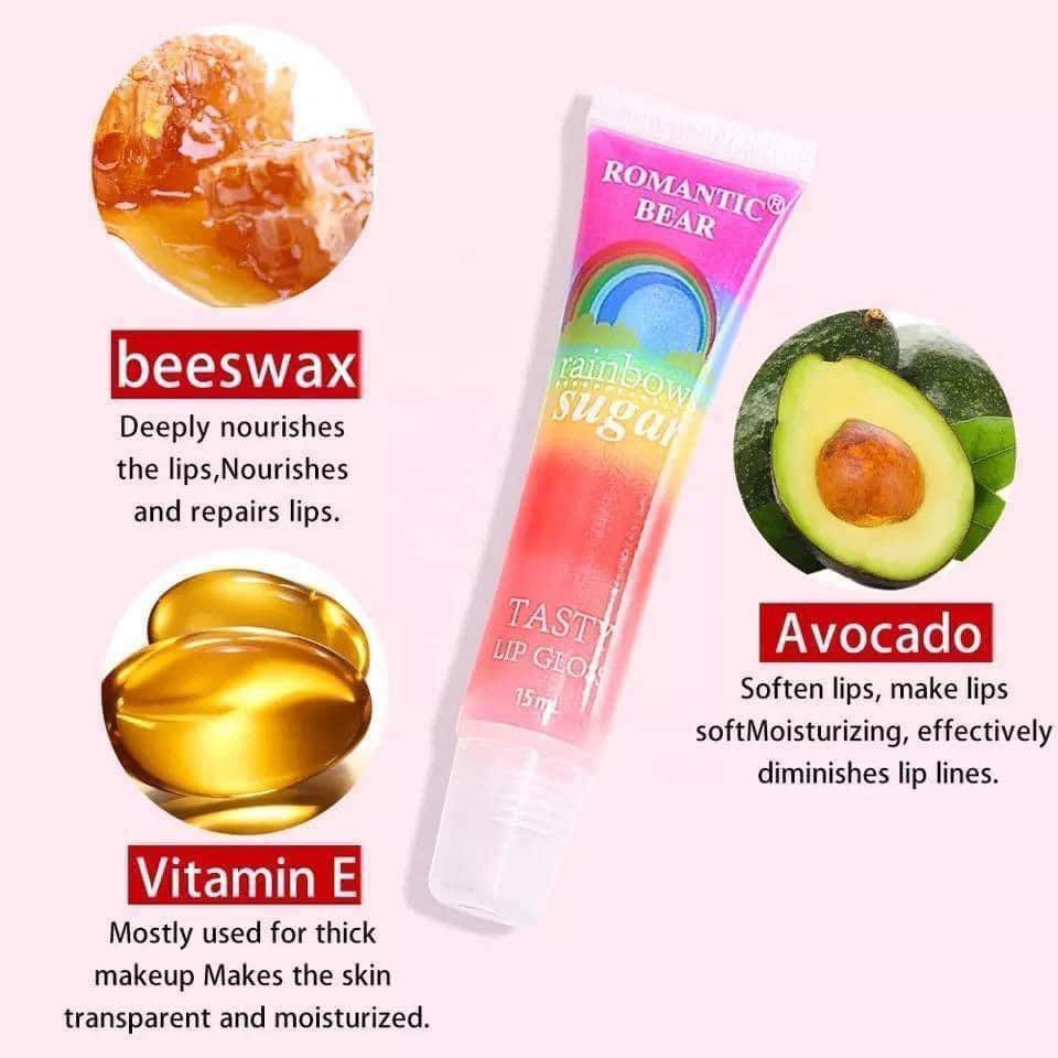 Romantic Bear cute Rainbow Lipgloss