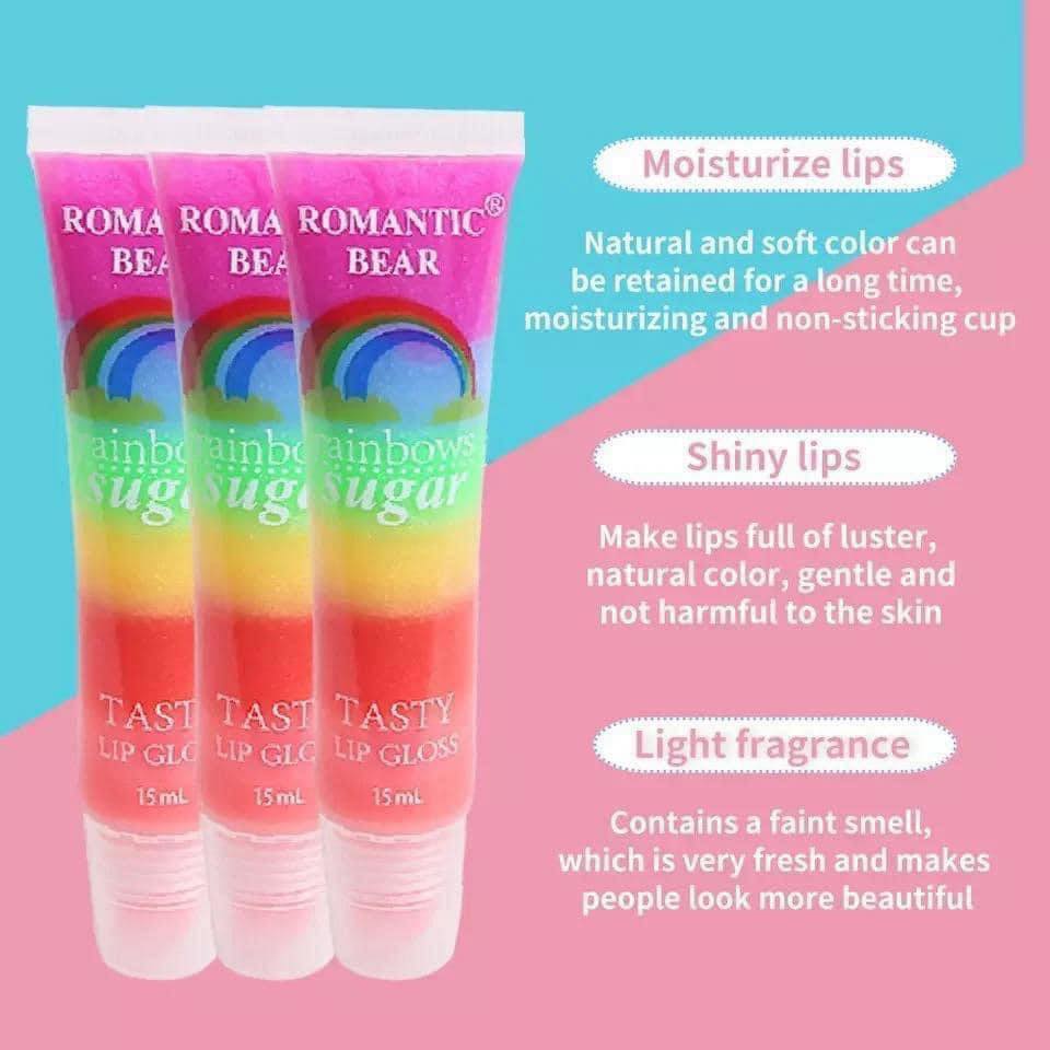 Romantic Bear cute Rainbow Lipgloss