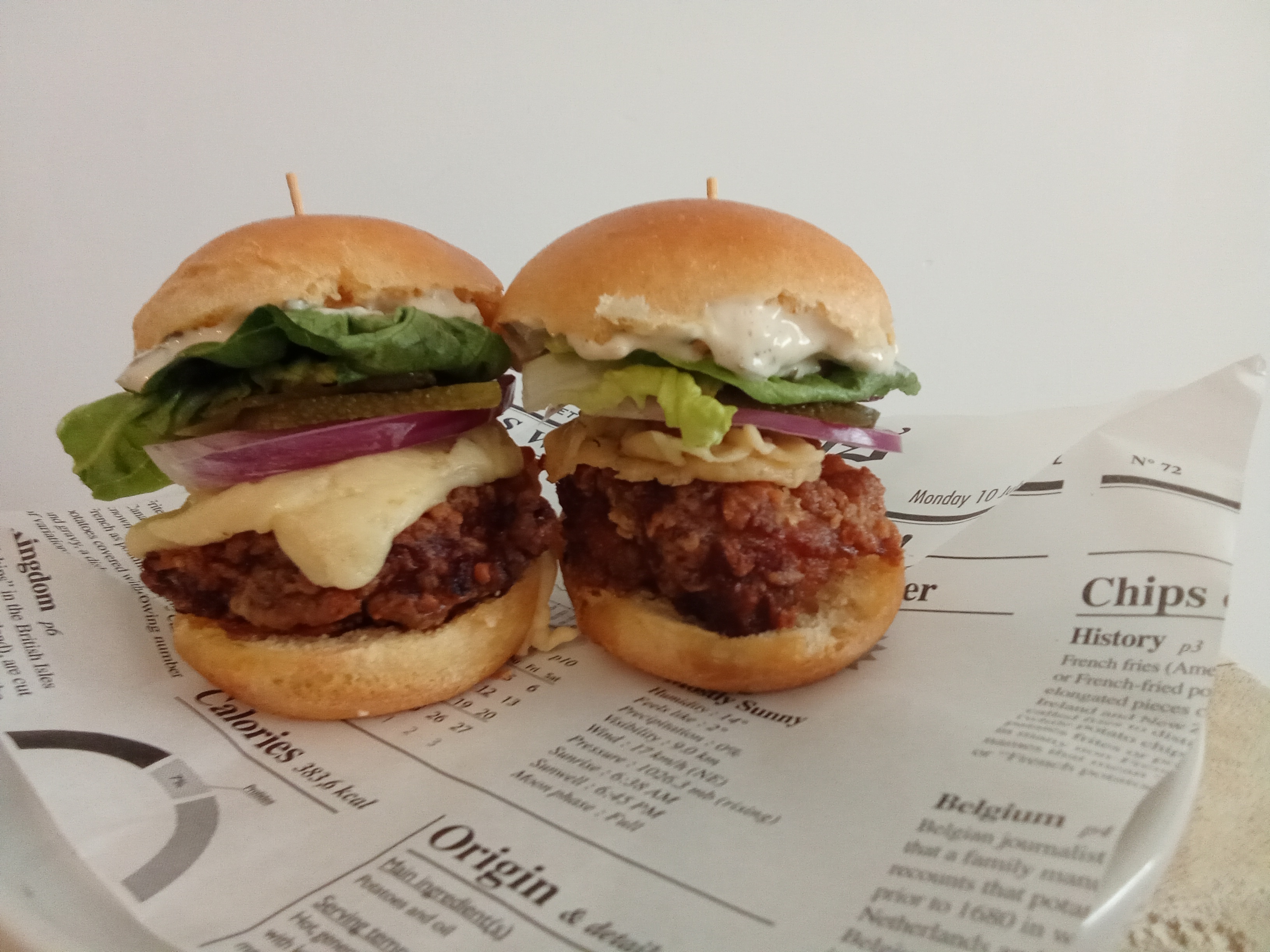 Burger poulet frit - Coffret de 10 - 35€ TTC unité