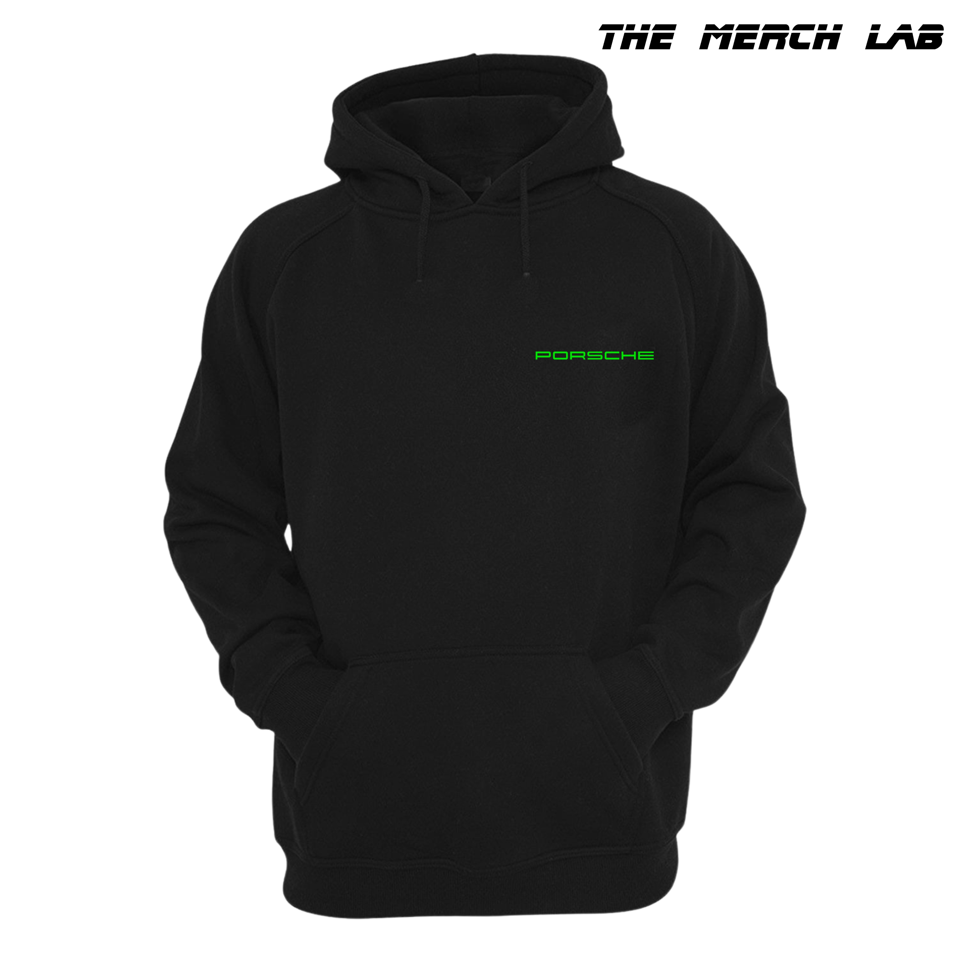 Porsche 911 Black Hoodie (Verde)