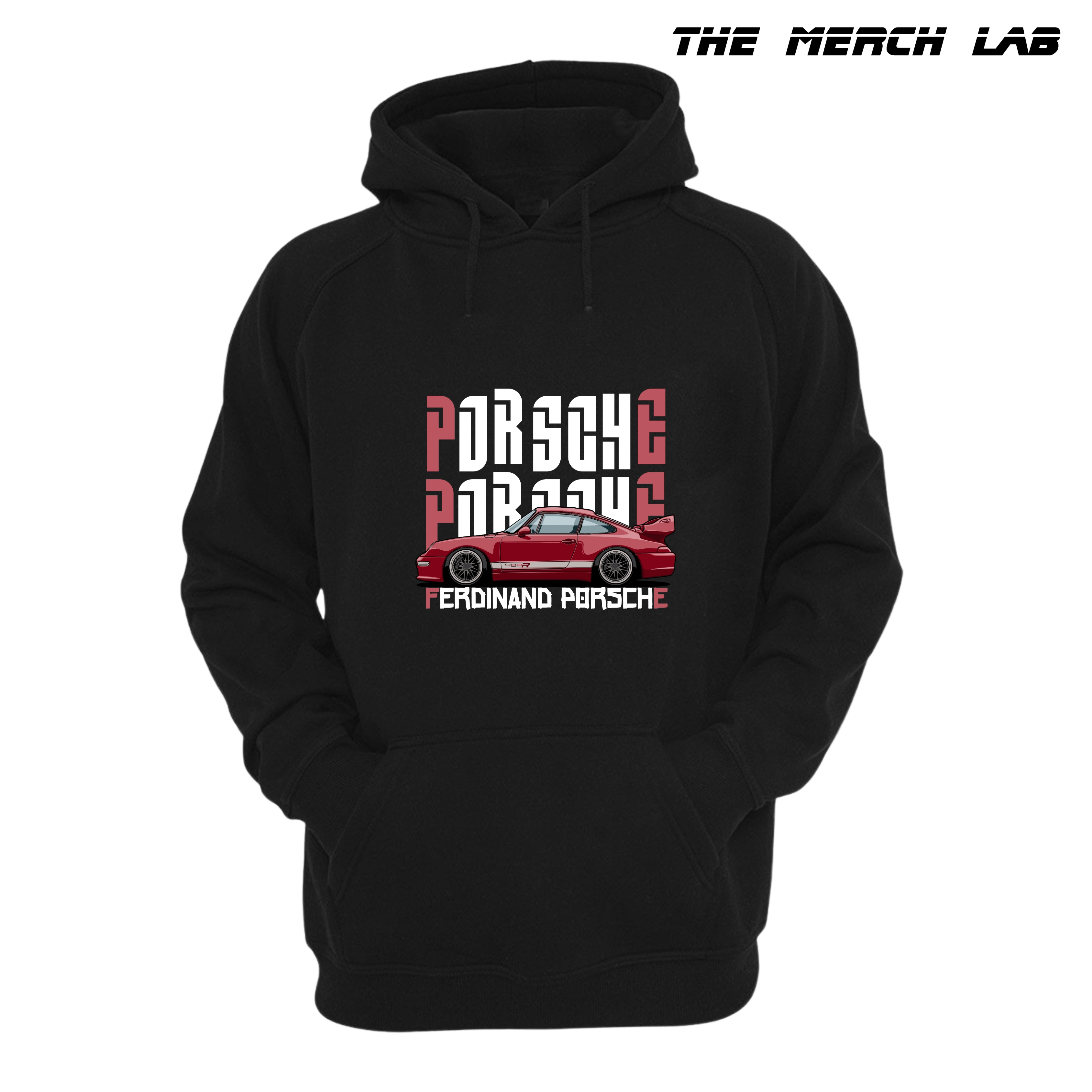 Porsche Customized Black Hoodies